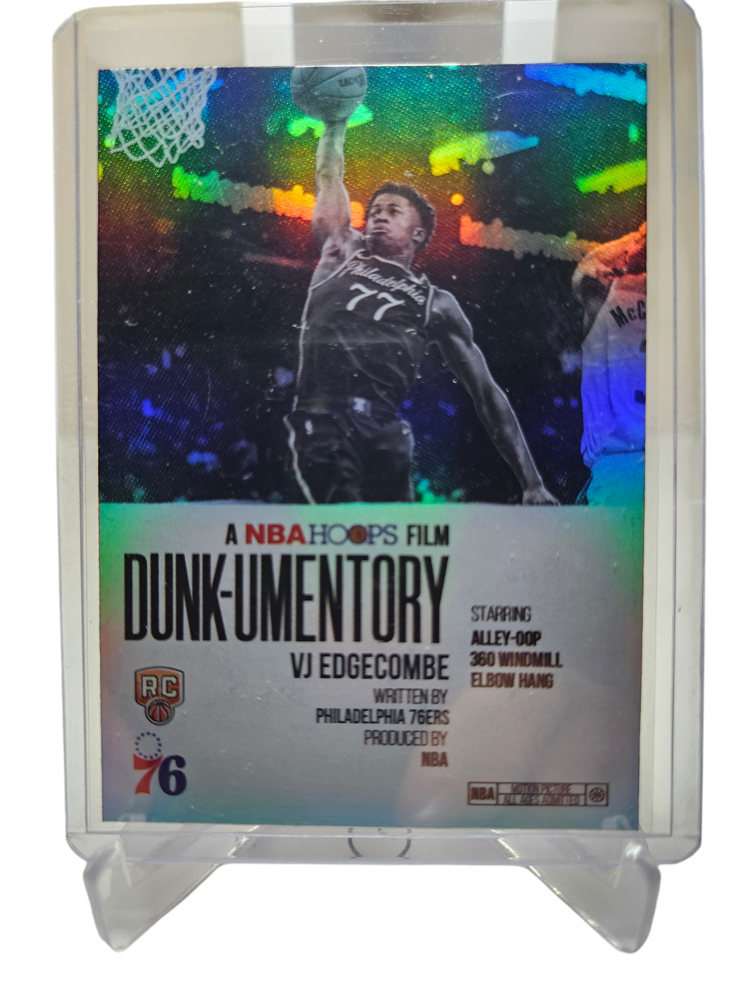 2025-26 Topps Hoops #D-13 VJ Edgecombe Rookie Card Dunk-Umentory SP