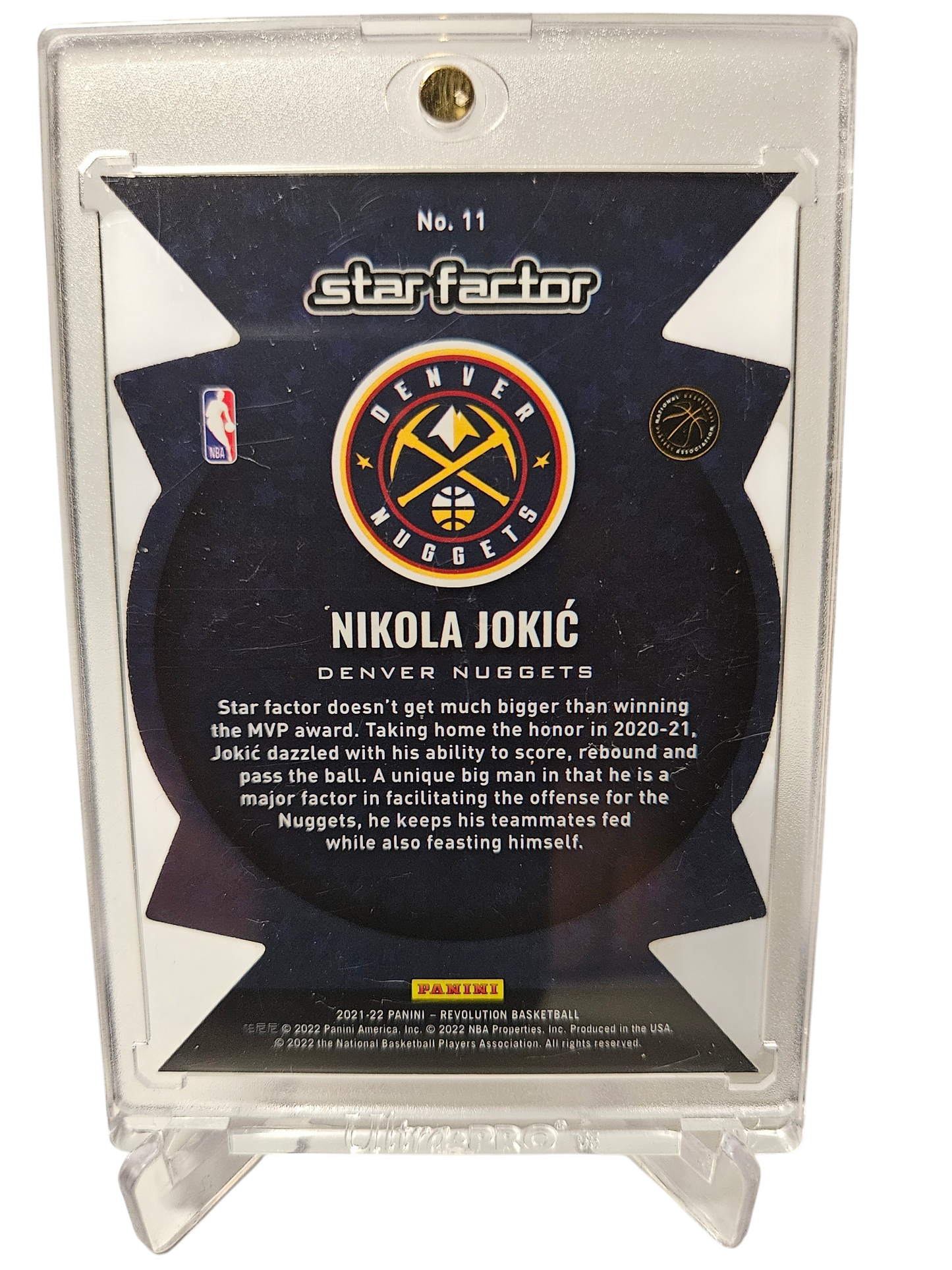 2021-22 Panini Revolution #11 Nikola Jokic Star Factor Case Hit SSP