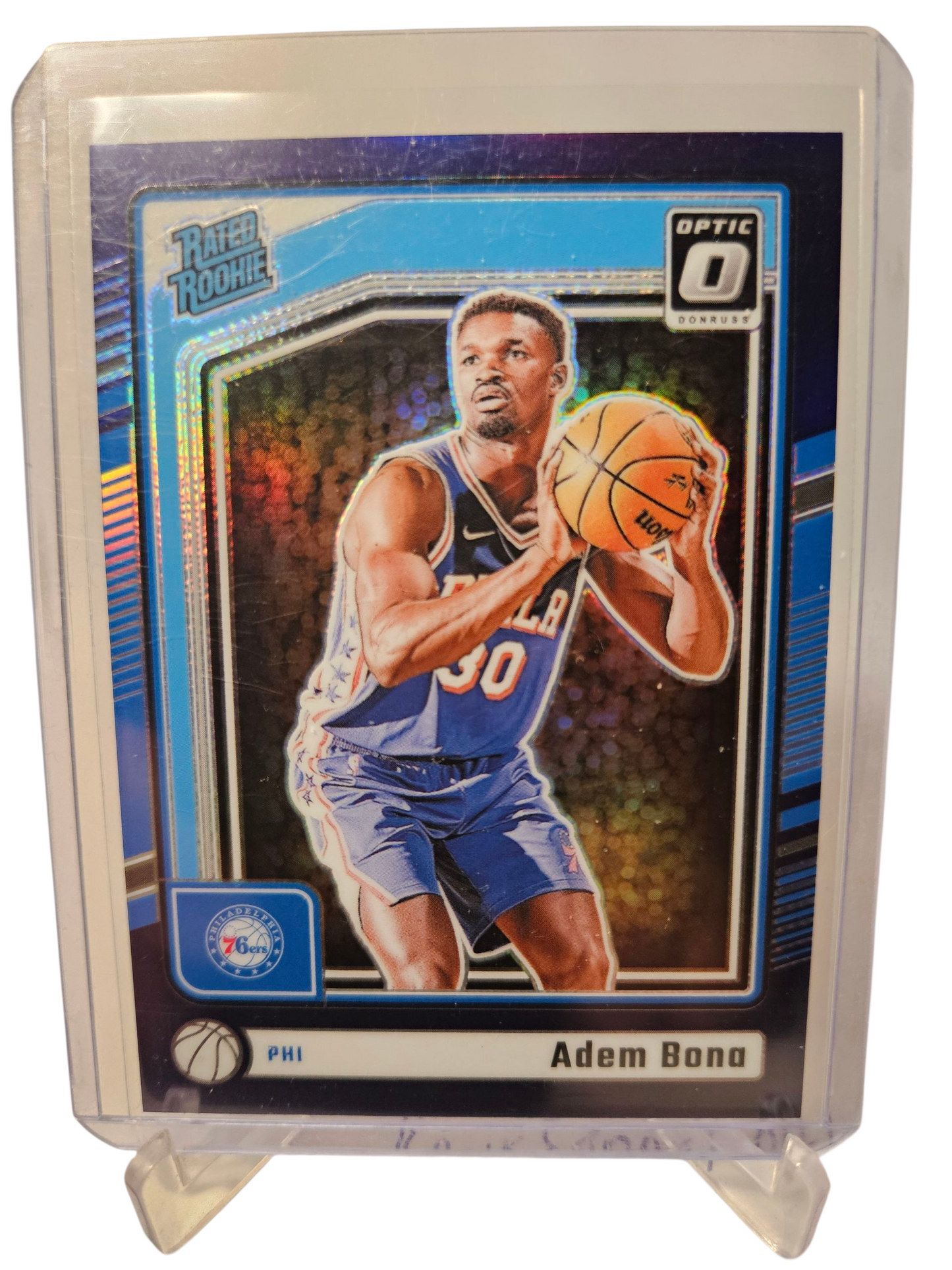 2024-25 Panini Donruss Optic #281 Adem Bona Rated Rookie Purple Holo