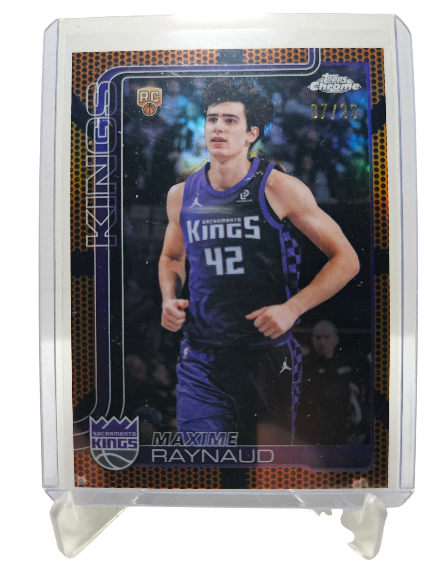 2025-26 Topps Chrome #193 Maxime Raynaud Rookie Card Basketball Refractor 07/25
