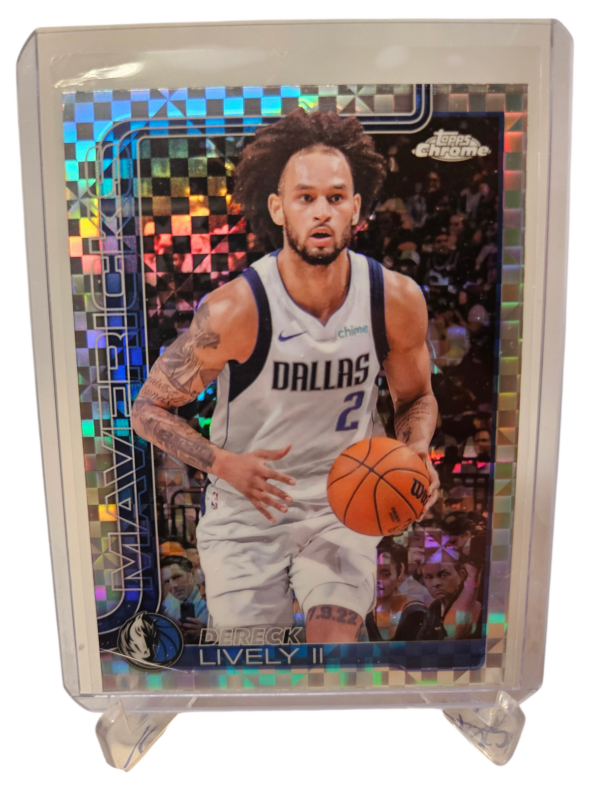 2025 Topps Chrome #72 Dereck Lively II Xfractor