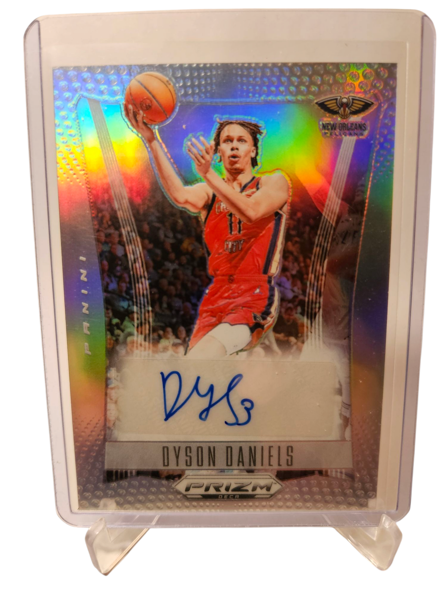 2023-24 Panini Prizm Deca #DS-DYS Dyson Daniels Autograph Silver Holo