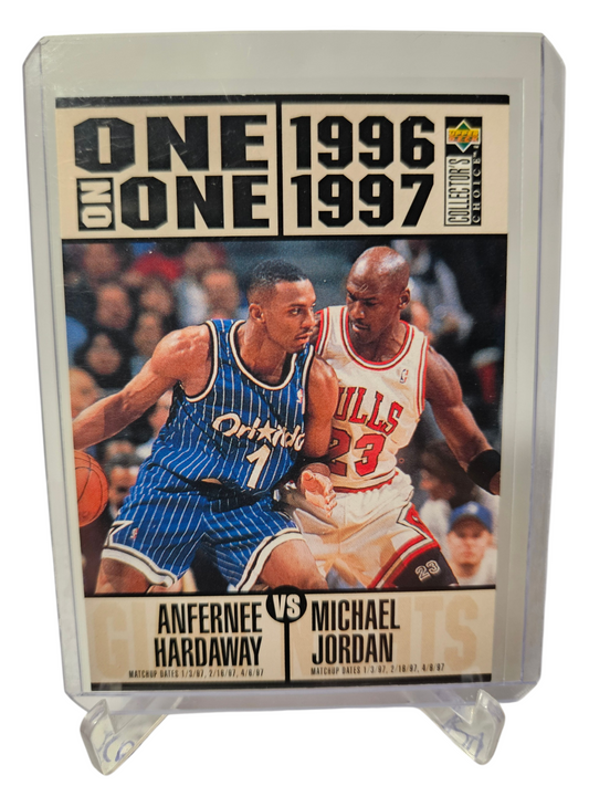 1996 Upperdeck #356 Anfernee Hardaway vs Michael Jordan One on One 1996-97