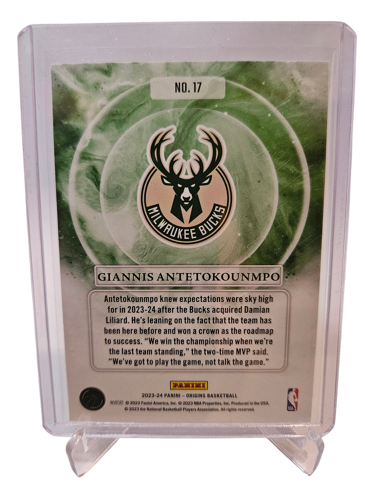 2023-24 Panini Origins #17 Giannis Antetokounmpo Euphoria