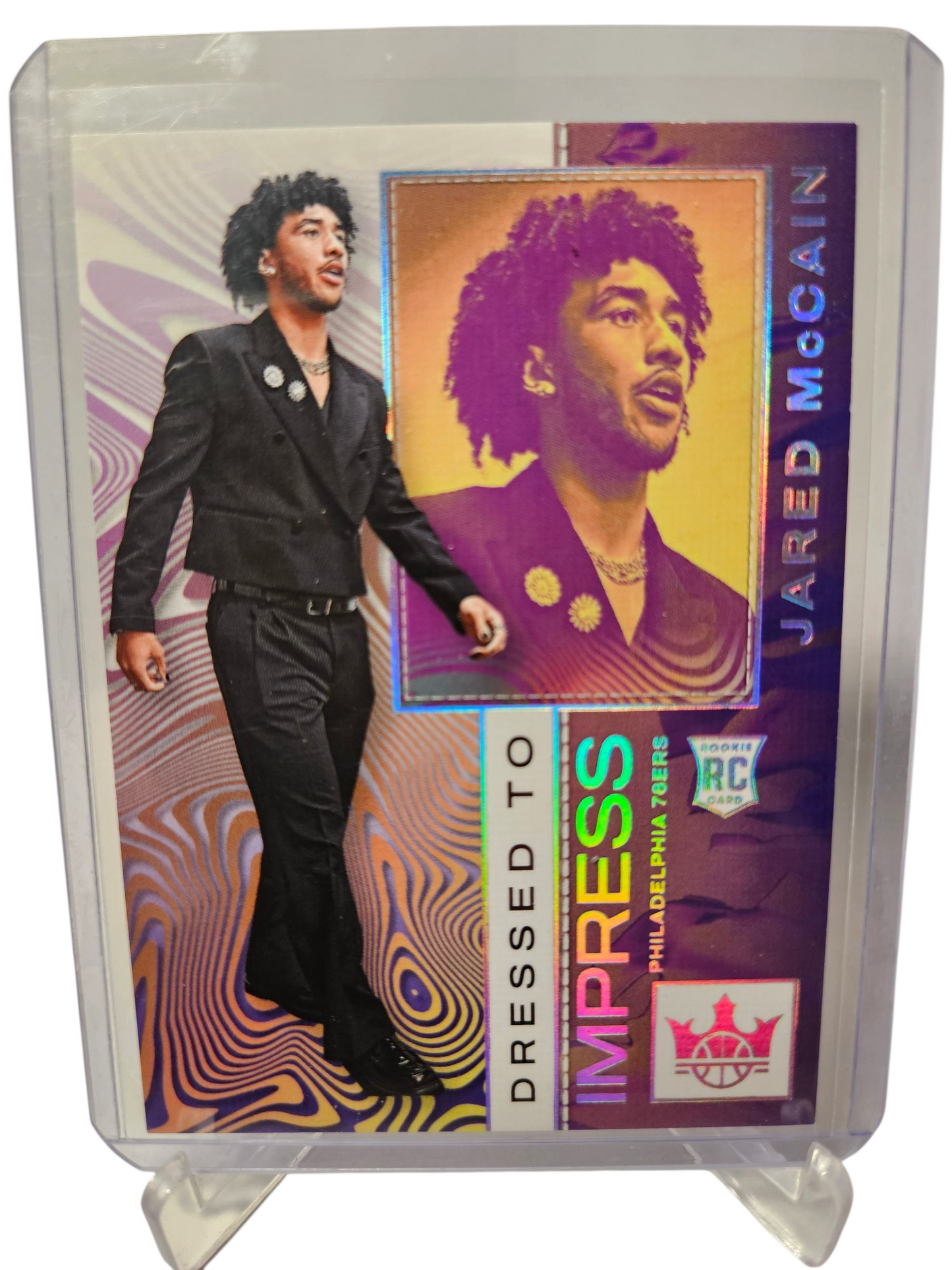 2024-25 Panini Court Kings #9 Jared McCain Rookie Card Dressed To Impress 122/125