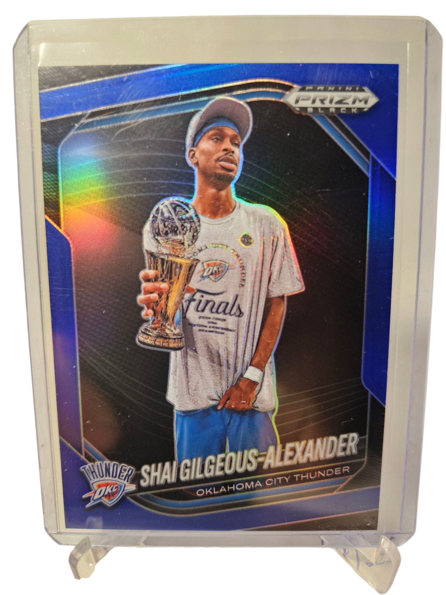 2024-25 Panini Prizm Black #164 Shai Gilgeous-Alexander Blue Prizm 119/199
