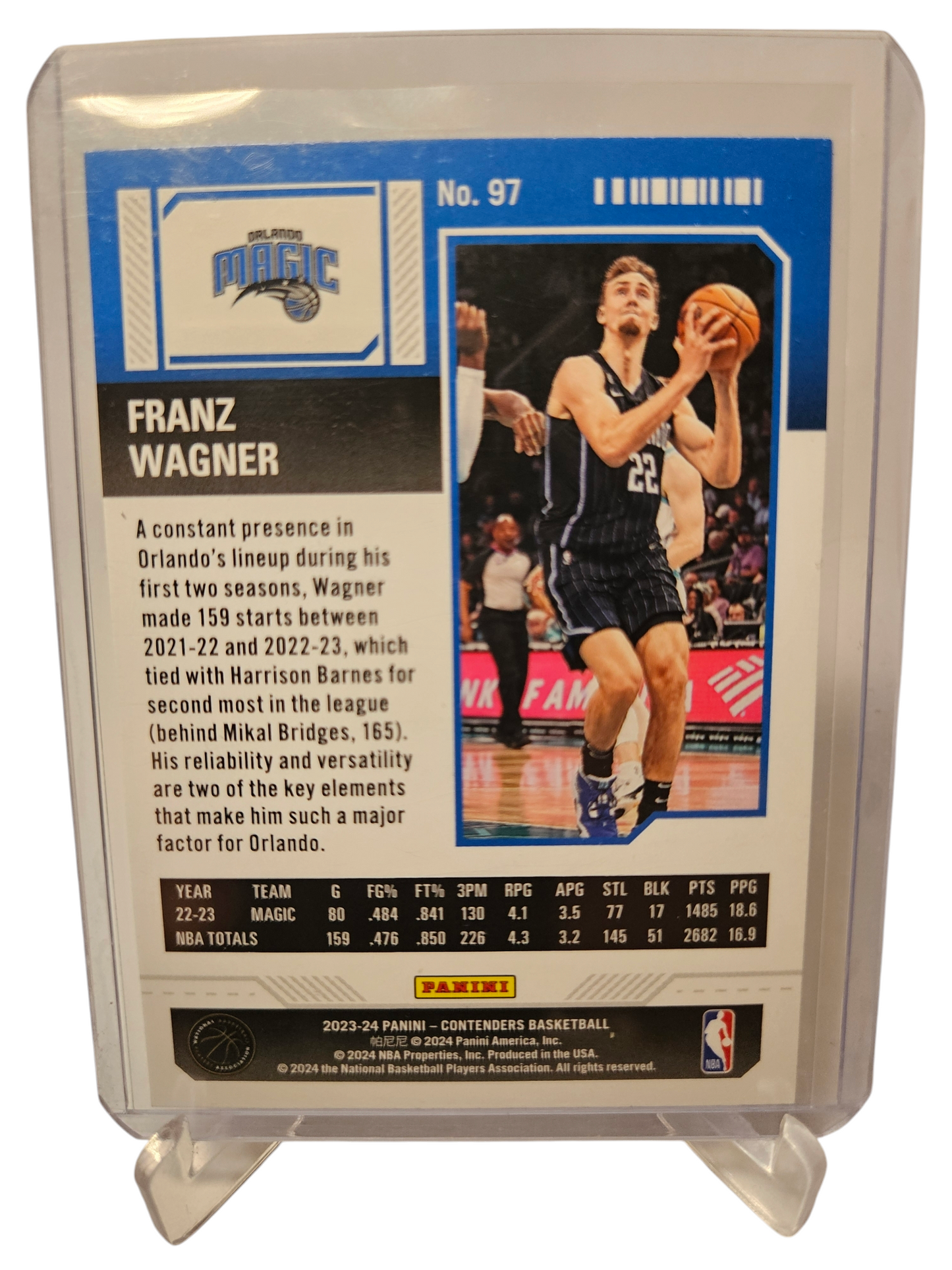 2023-24 Panini Contenders #97 Franz Wagner Season Ticket