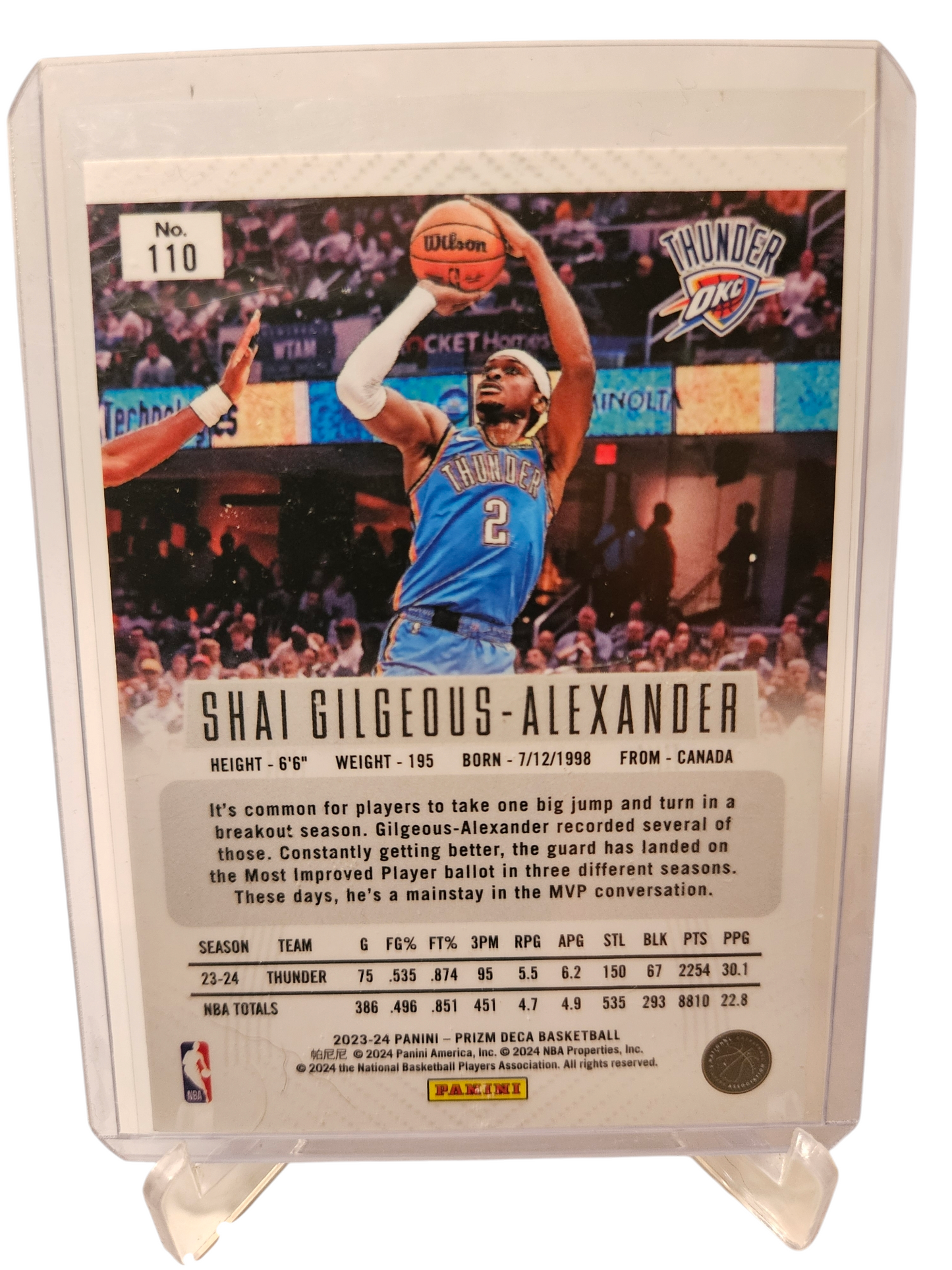 2023-24 Panini Prizm Deca #110 Shai Gilgeous-Alexander