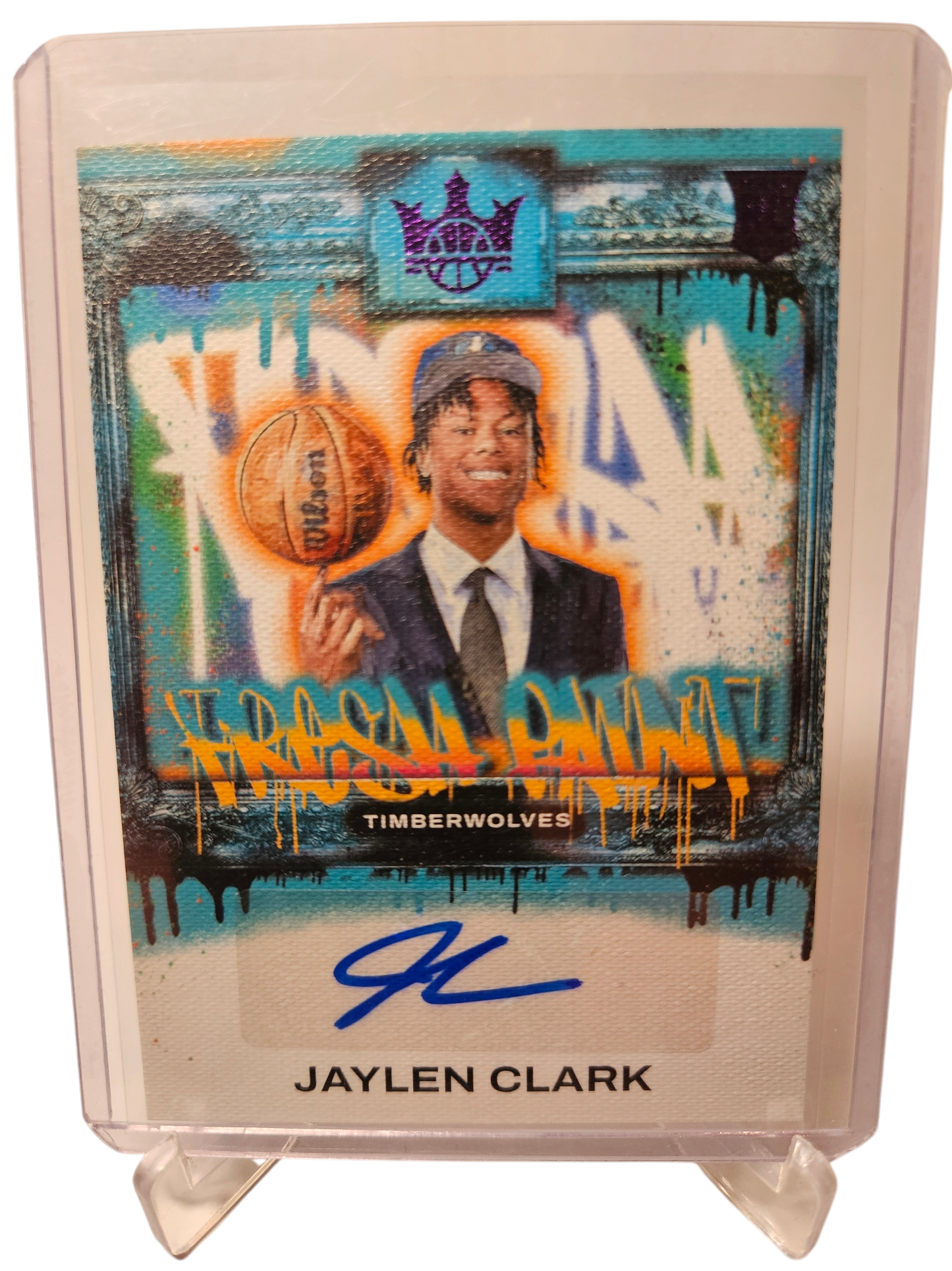 2023-24 Panini Origins #FP-JCM Jaylen Clark Rookie Card Fresh Paint Autograph 02/25