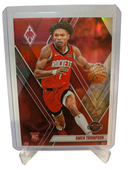 2023-24 Panini Phoenix #300 Amen Thompson Rookie Card Silver 076/199