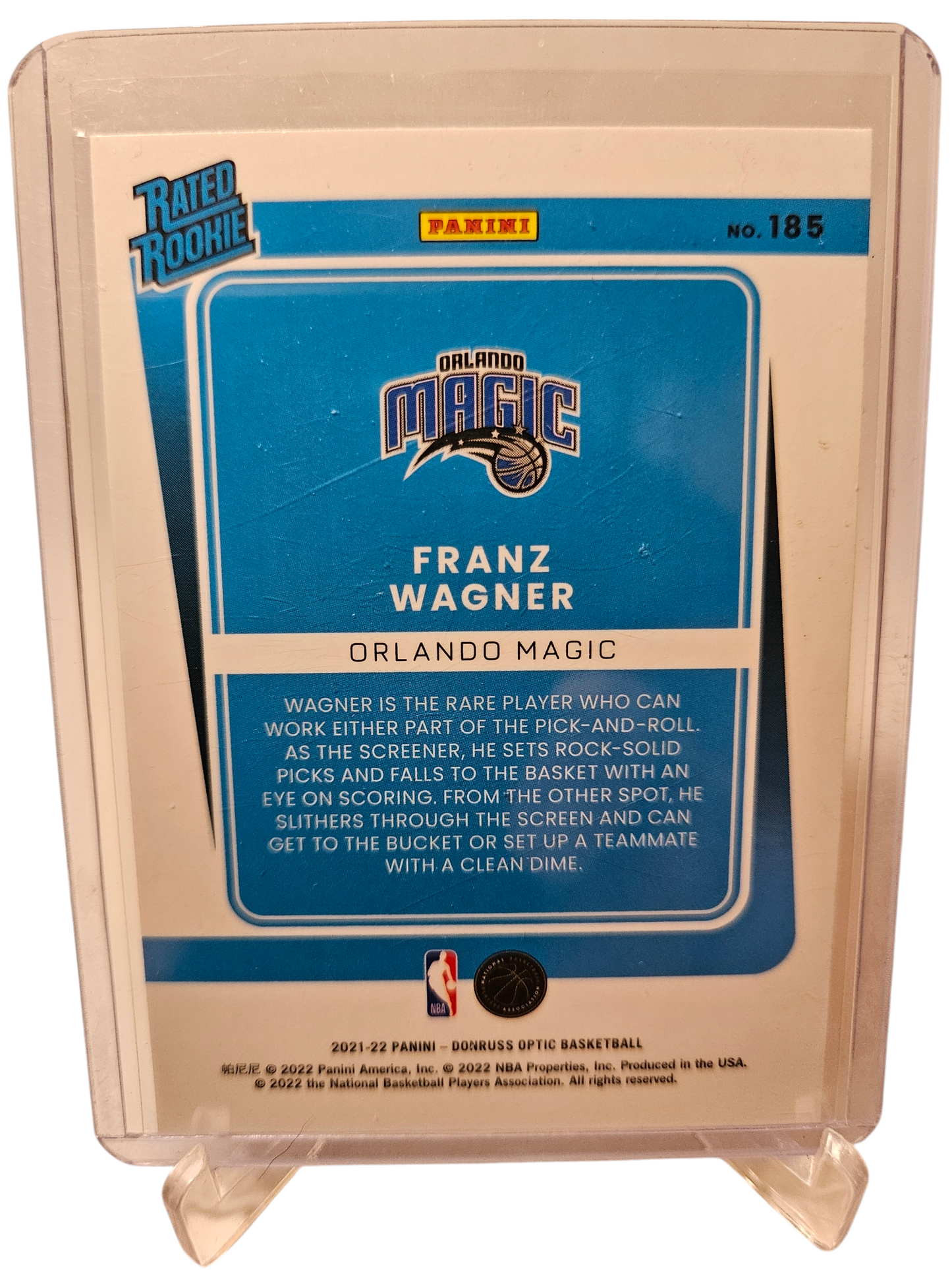 2021-22 Panini Donruss Optic #185 Franz Wagner Rookie Card