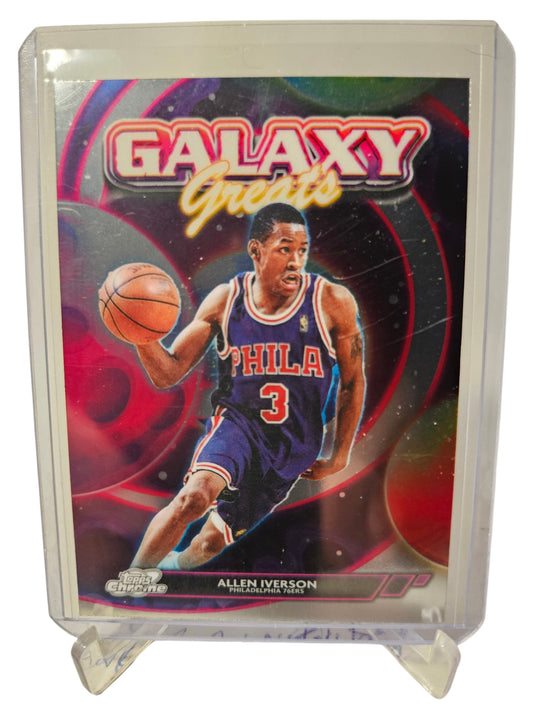 2025 Topps Cosmic #GG-1 Allen Iverson Galaxy Greats