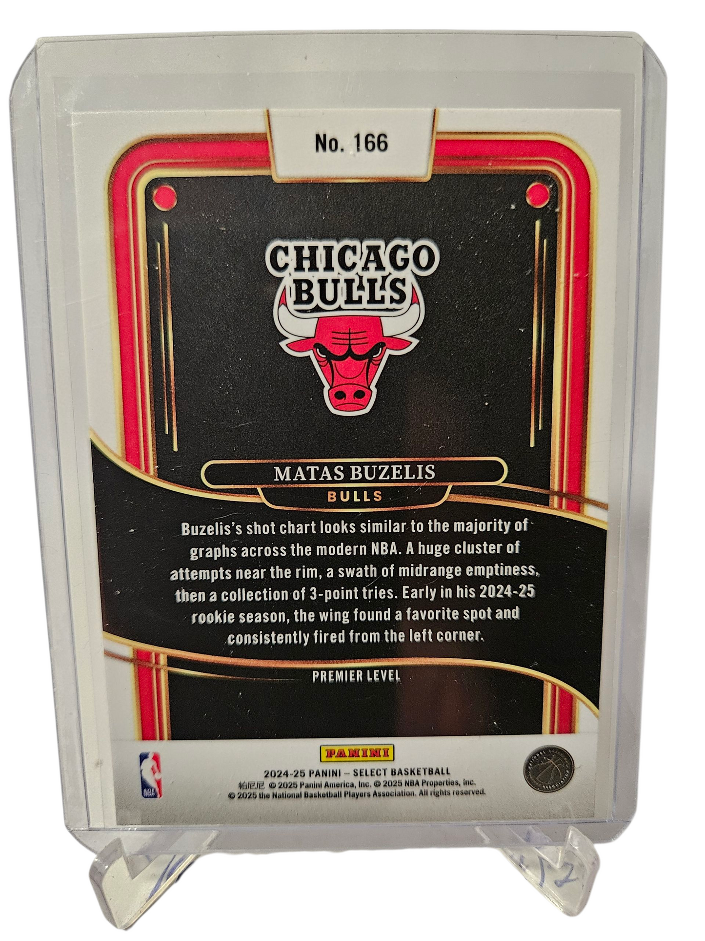 2024-25 Panini Select #166 Matas Buzelis Rookie Card Premier