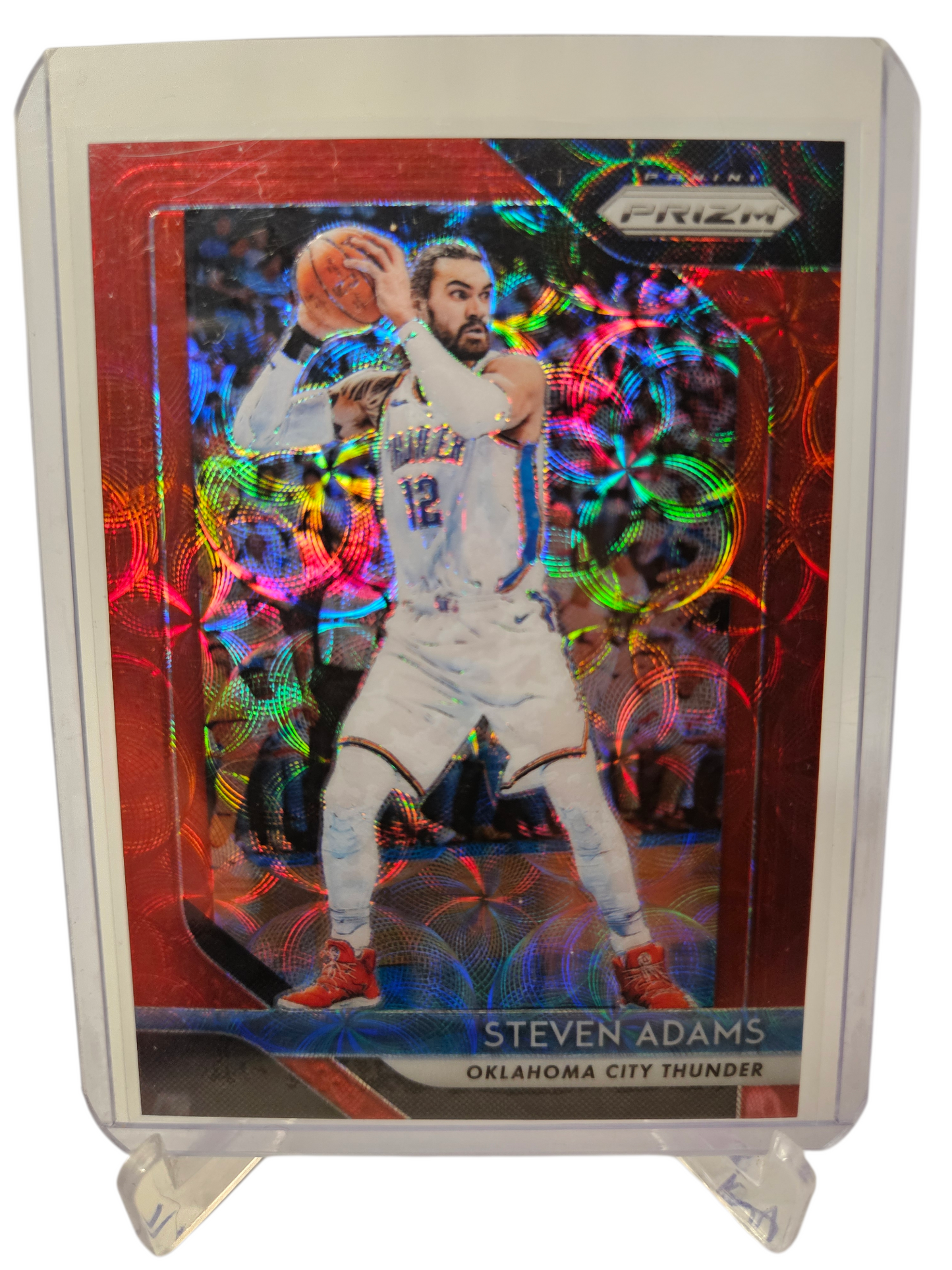 2018-19 Panini Prizm #69 Steven Adams Red Scope Prizm 29/88