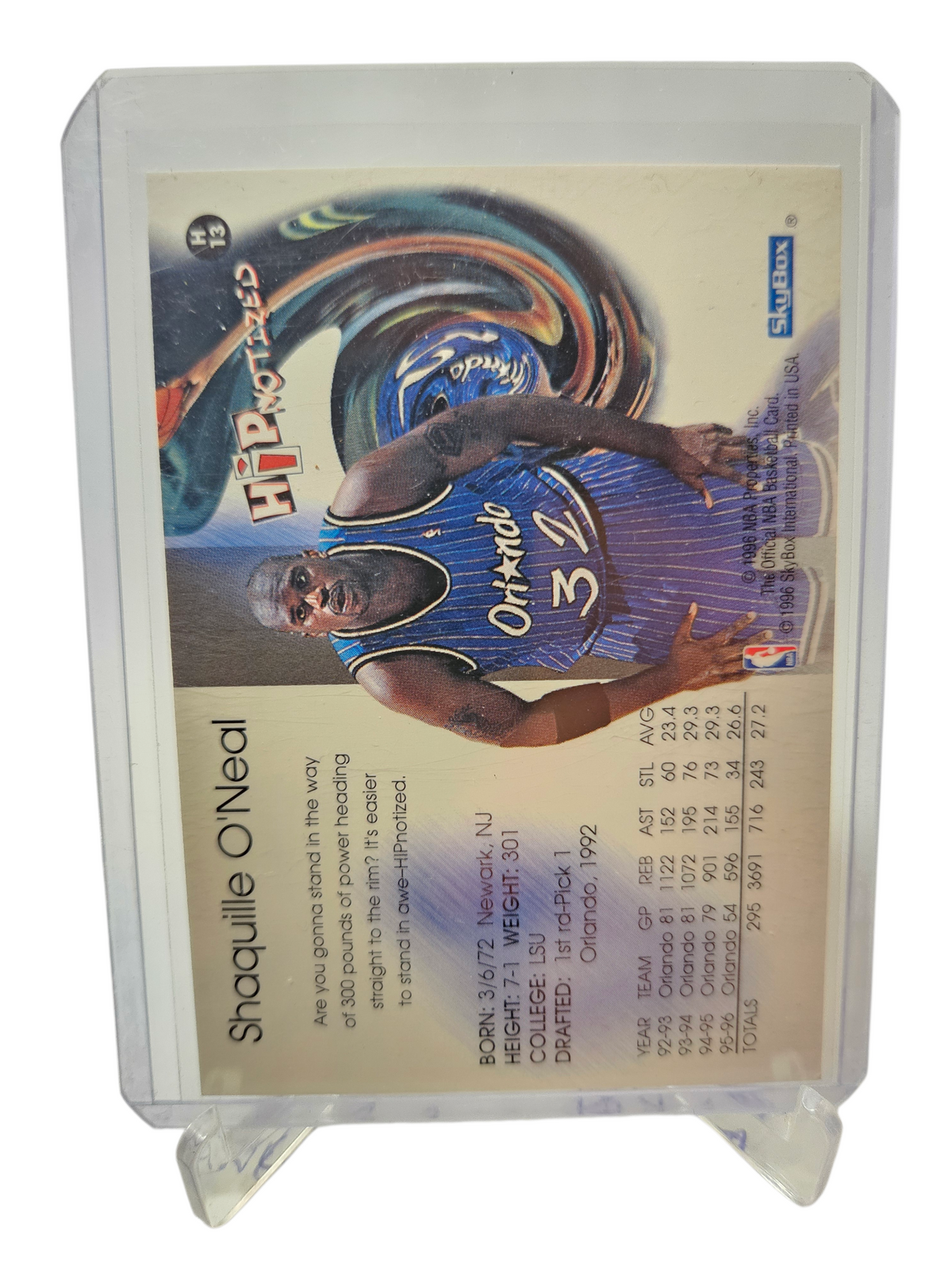 1996 Hoops/Skybox #183 Shaquille O'Neal The Big Finish