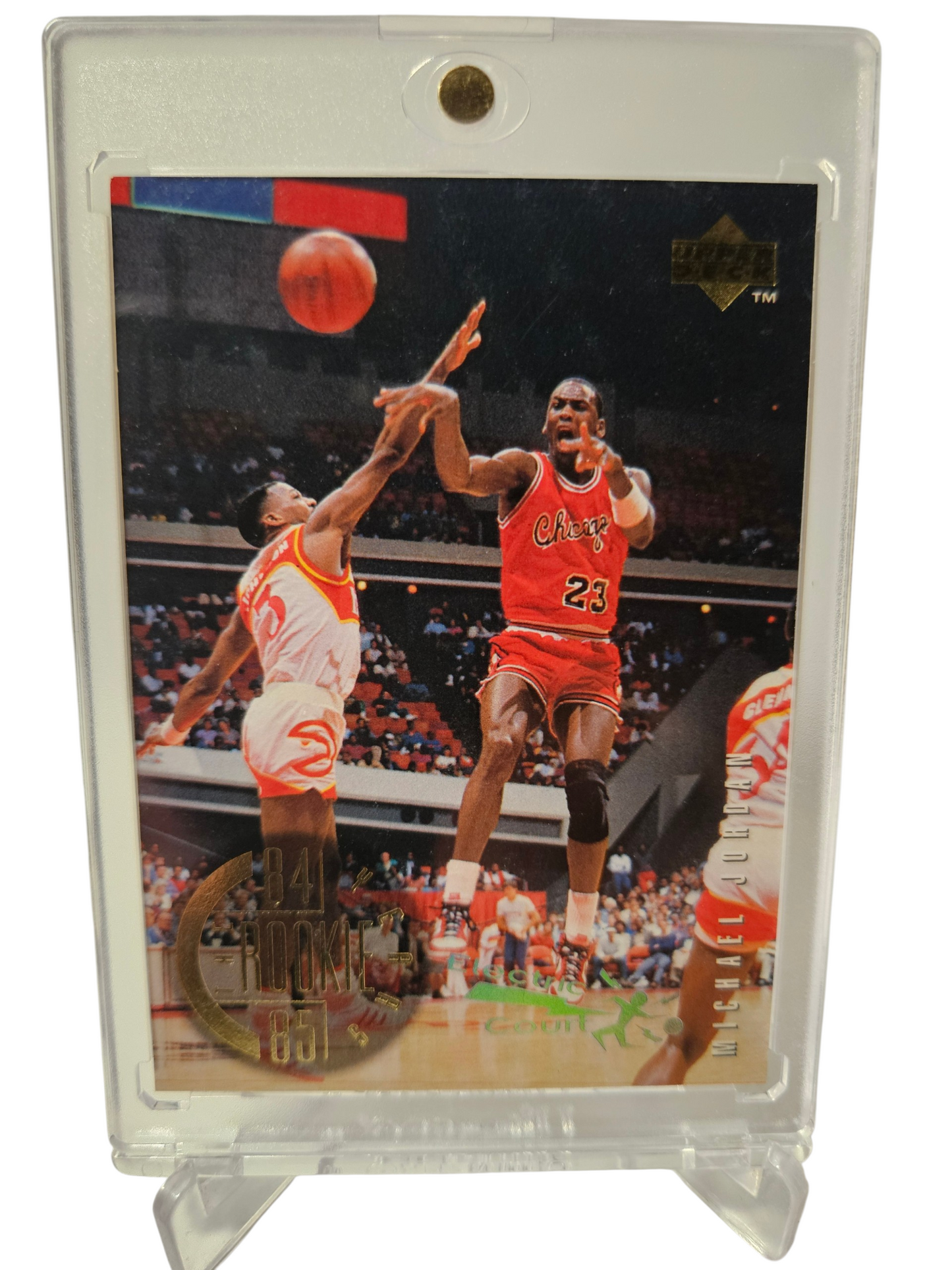 1995 Upper Deck #137 Michael Jordan The Rookie Years Electric Court SP