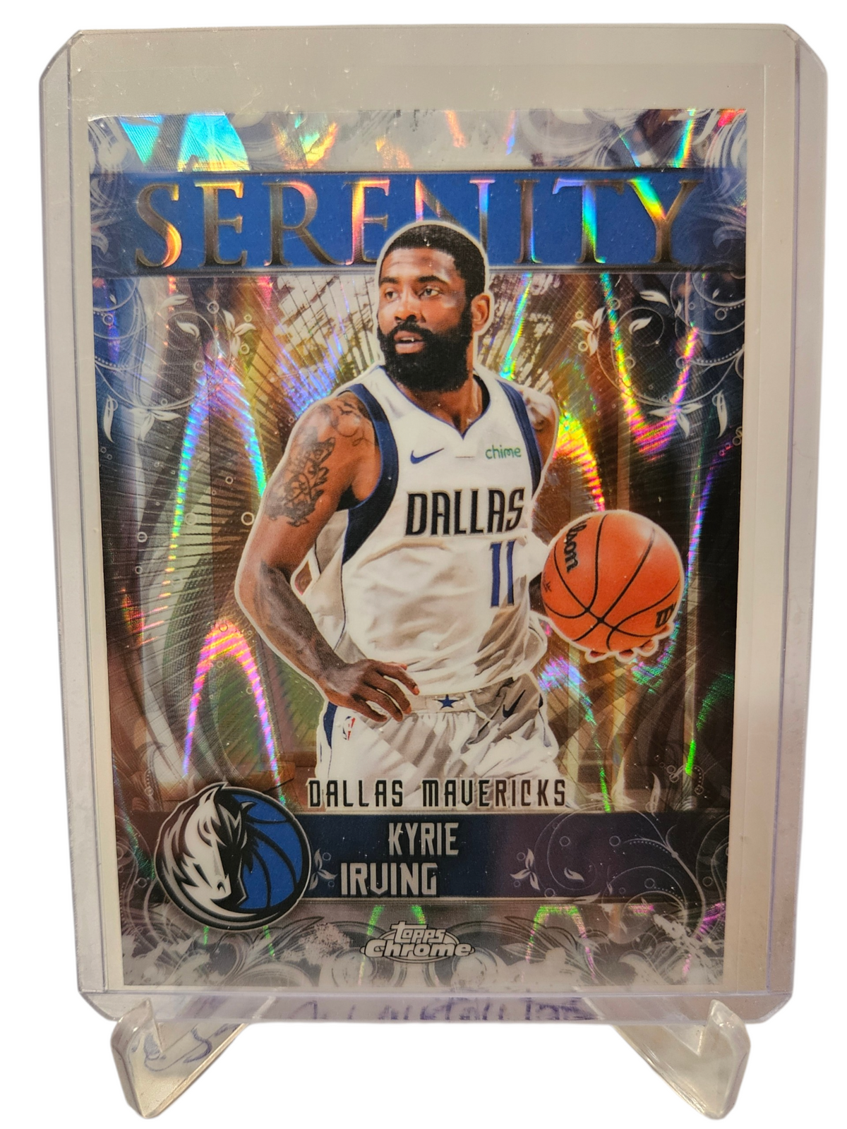 2025 Topps Chrome #SY-6 Kyrie Irving Serenity Ray Wave Refractor