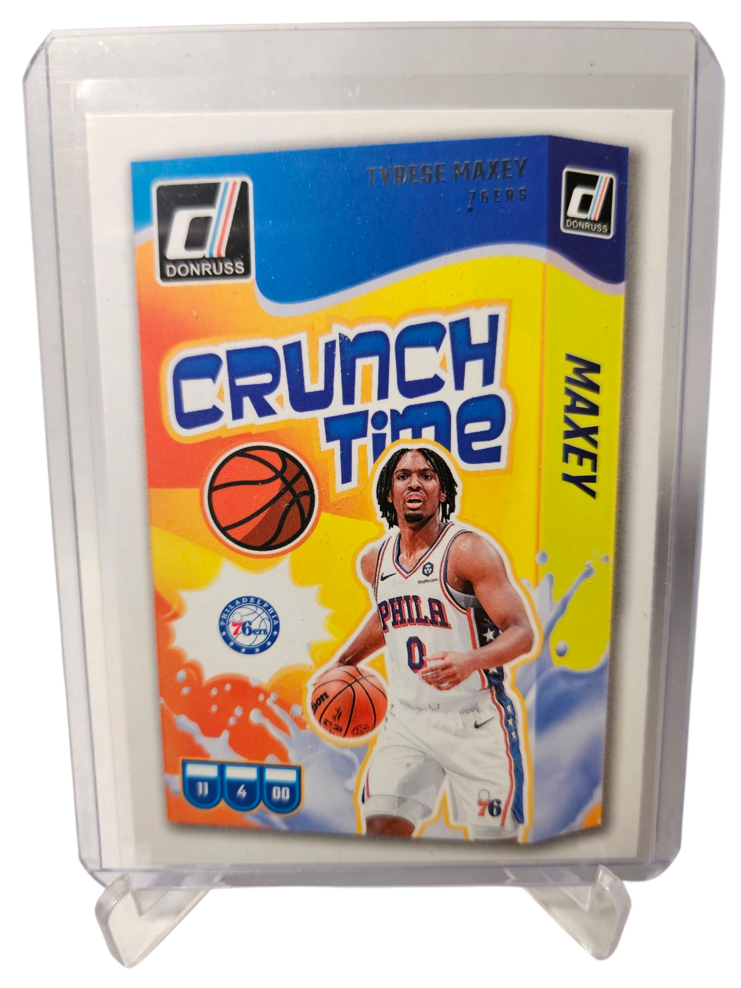 2024-25 Panini Hoops #13 Tyrese Maxey Crunch Time
