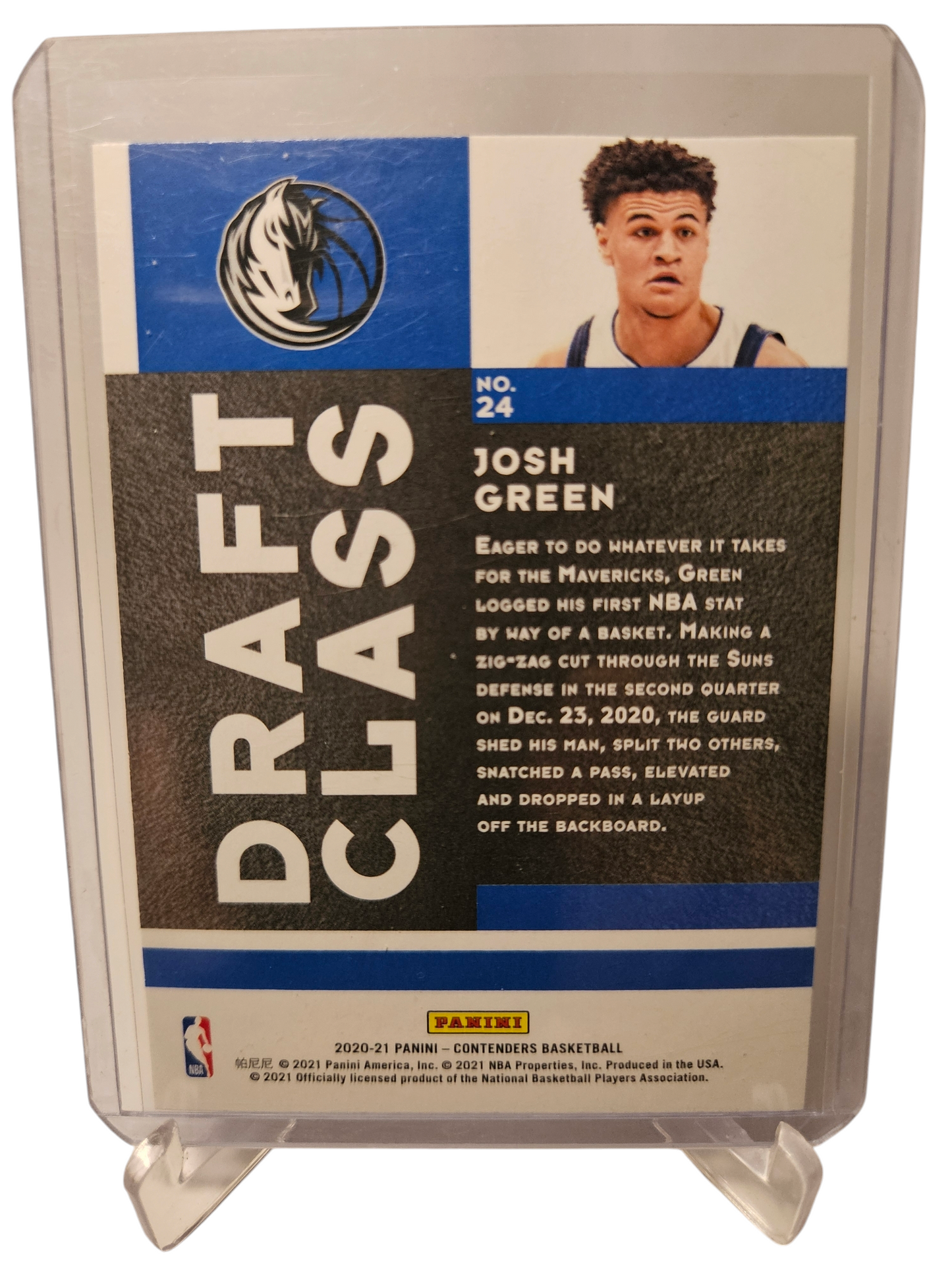 2020-21 Panini Contenders #24 Josh Green Rookie Card Draft Class