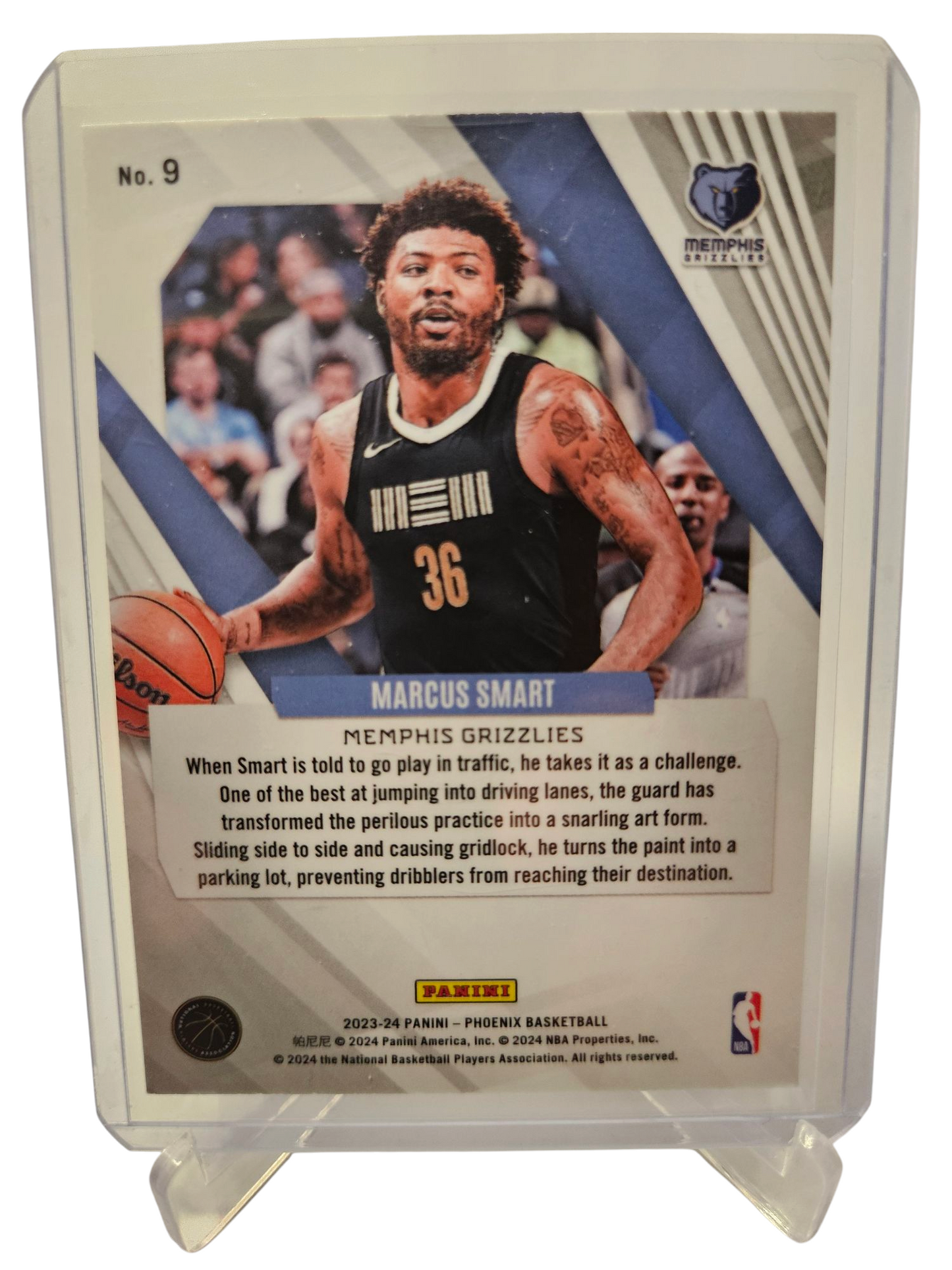 2023-24 Panini Phoenix #9 Marcus Smart Silver Holo Scope