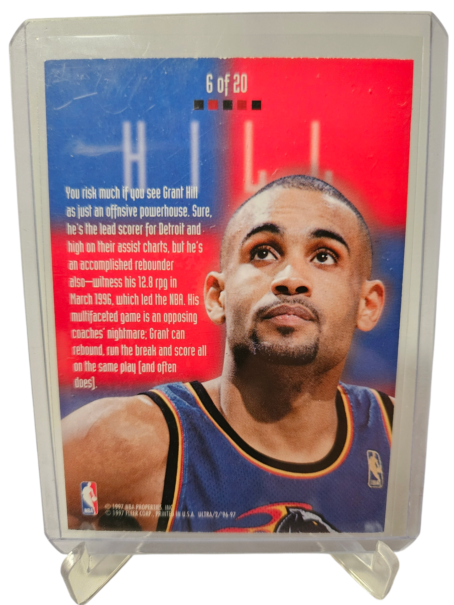 1996-97 Fleer Ultra #6 of 20 Grant Hill Board Game