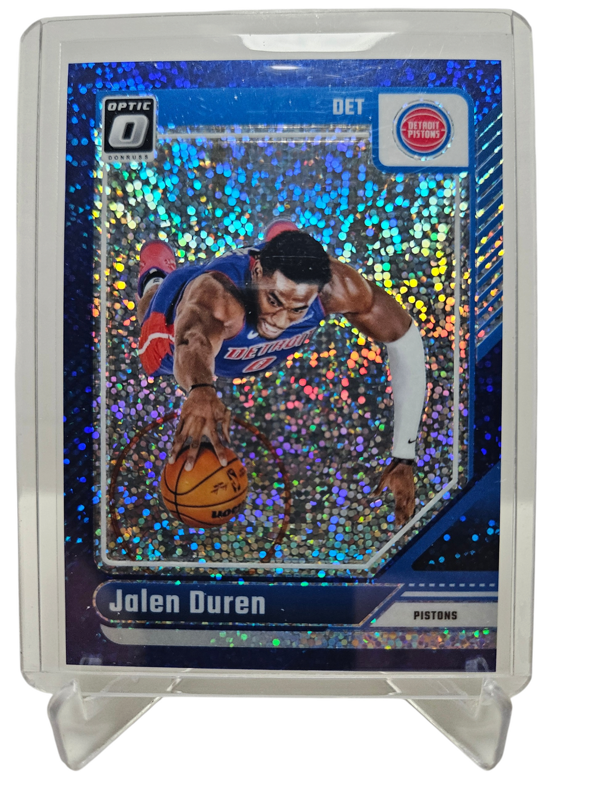 2024-25 Panini Donruss Optic (Sparkle Pack) #89 Jalen Duren Blue Sparkle Prizm 001/180