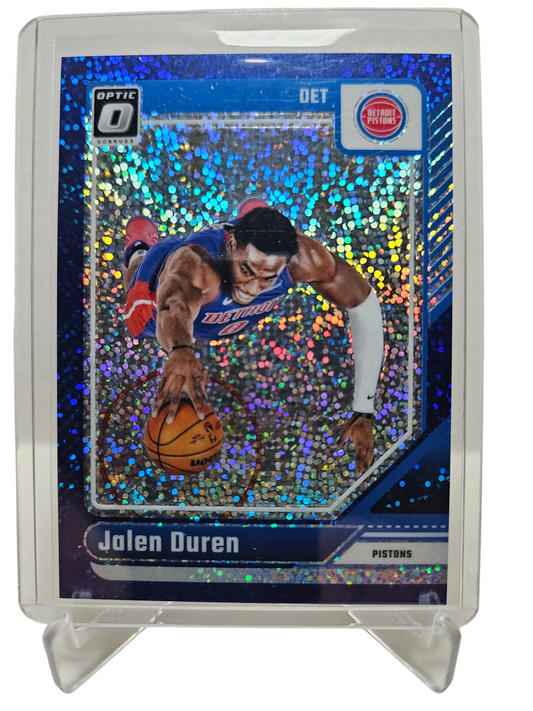 2024-25 Panini Donruss Optic (Sparkle Pack) #89 Jalen Duren Blue Sparkle Prizm 001/180