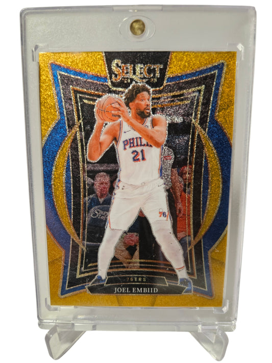 2024-25 Panini Select #6 Joel Embiid Gold Glitter SSP
