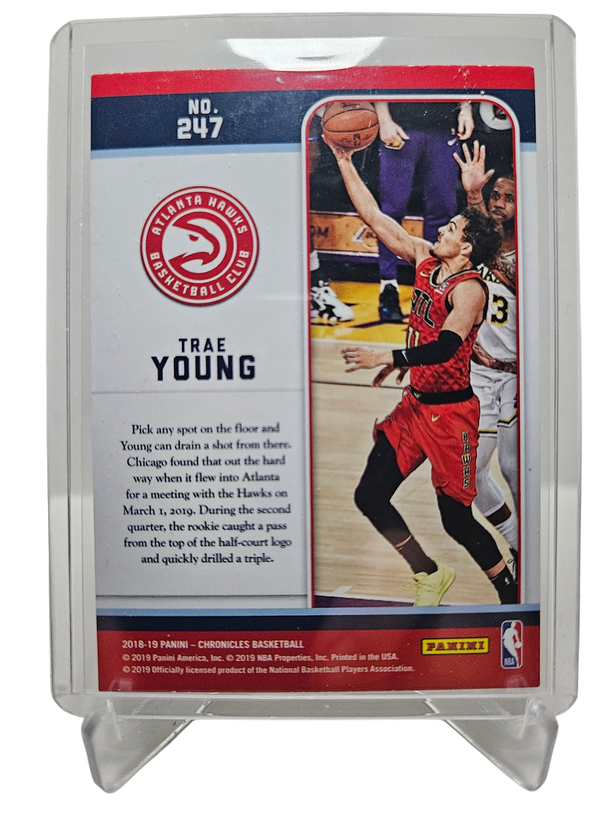 2018-19 Panini Chronicles #247 Trae Young Rookie Card