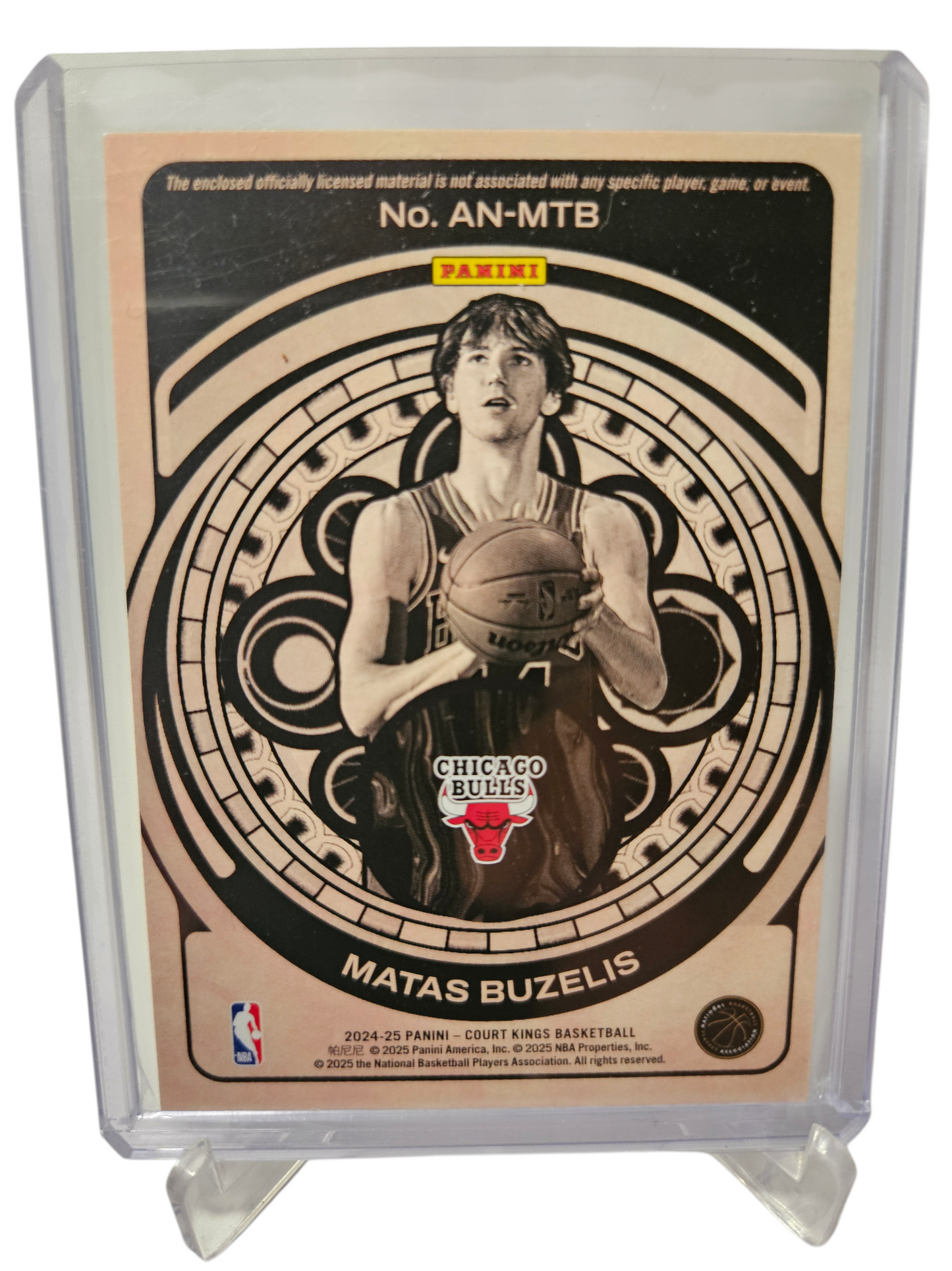 2024-25 Panini Court Kings #AN-MTB Matas Buzelis Art Nouveau 3 Colour Patch