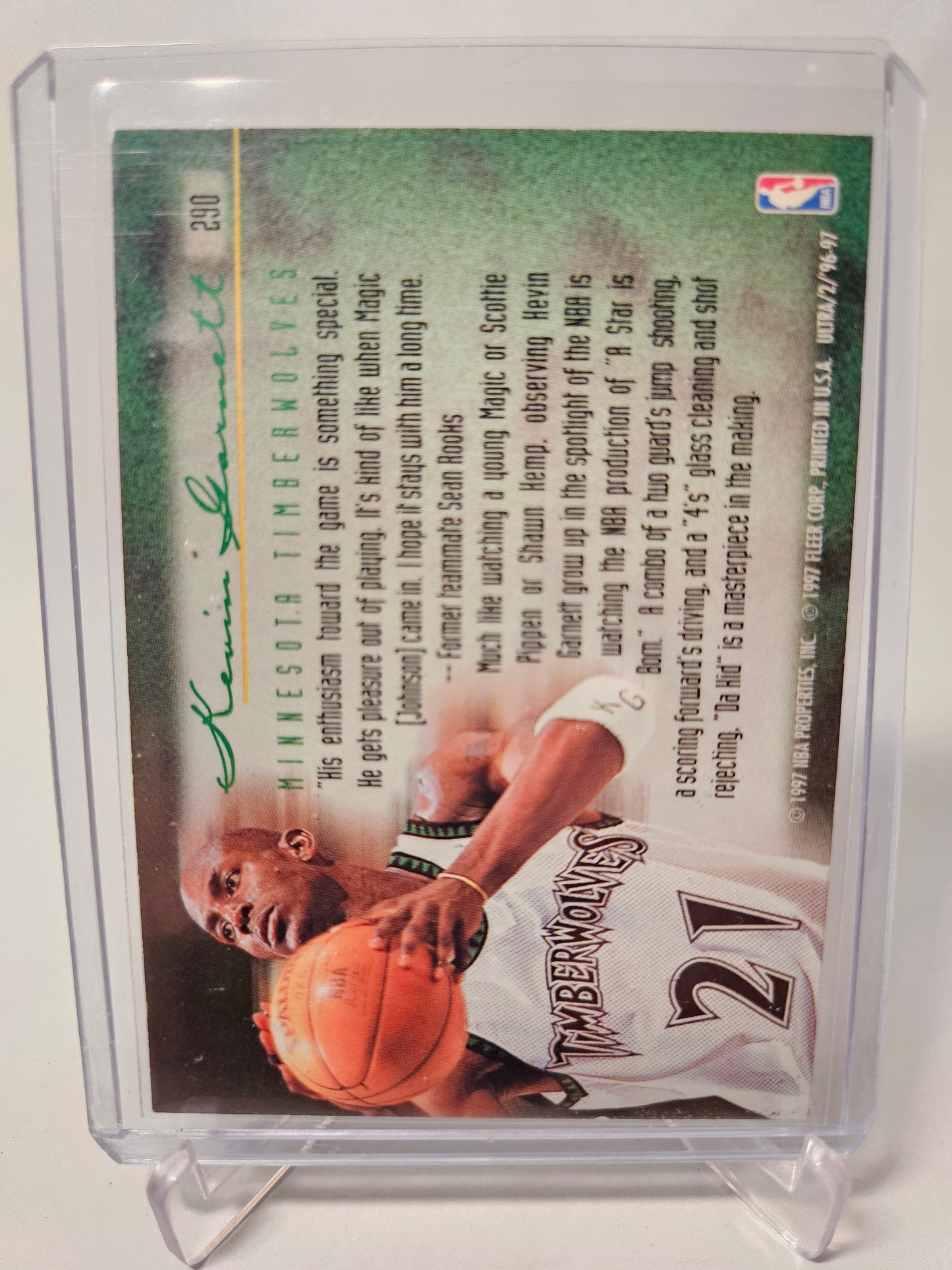 1996-97 Fleer Ultra #290 Kevin Garnett Play of the Game
