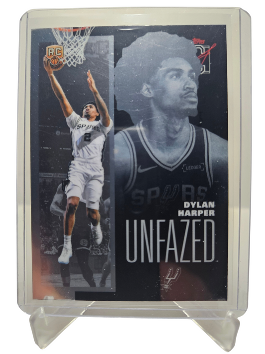 2025-26 Topps Signature Class #Faze-12 Dylan Harper Rookie Card Unfazed Chrome