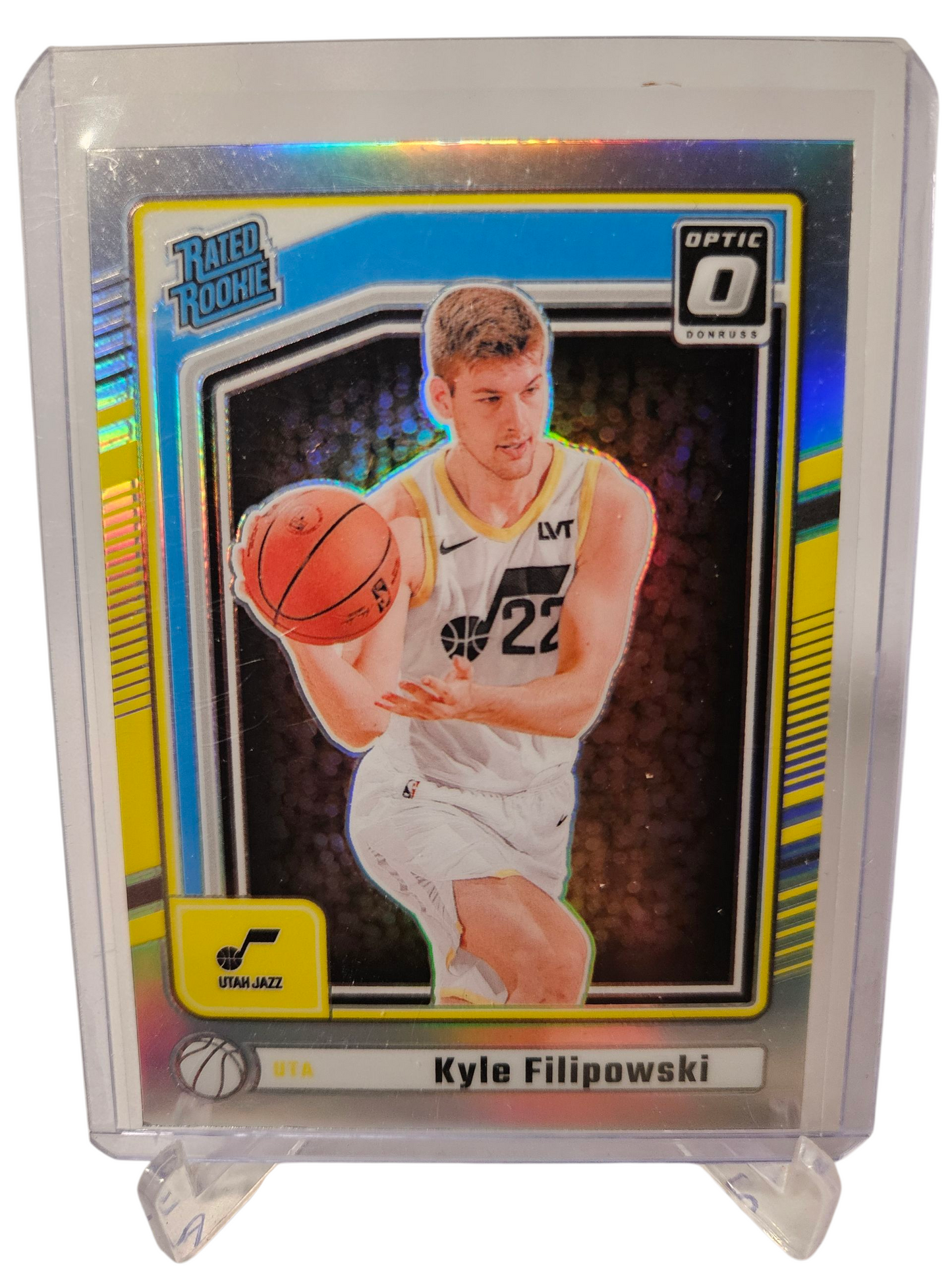 2024-25 Panini Donruss Optic #233 Kyle Filipowski Rated Rookie Optic Silver Holo
