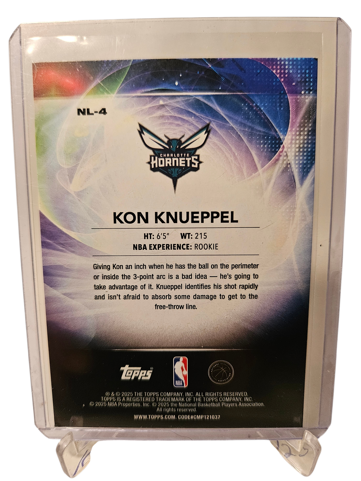2025 Topps #NL-4 Kon Knueppel Rookie Card No Limit