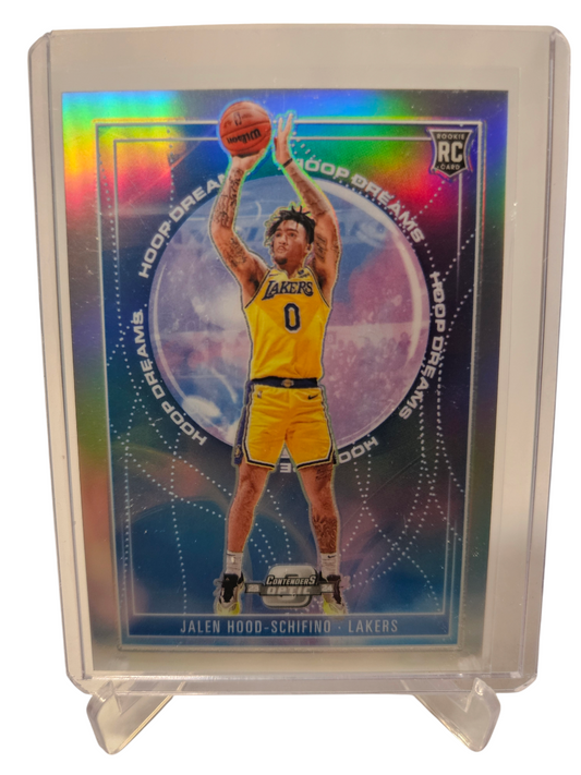 2023-24 Panini Contenders Optic #10 Jalen Hood-Schifino Rookie Card Hoop Dreams Silver Holo