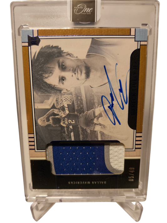 2023-24 Panini One and One #RJA-DLV Dereck Lively II Rookie Jersey Autograph 05/49