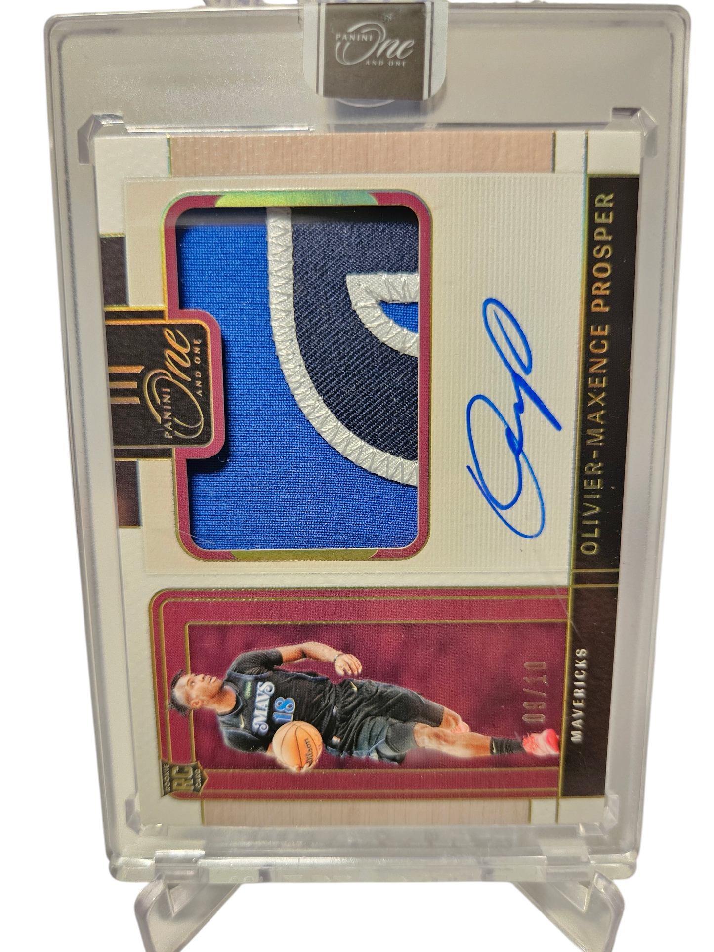 2023-24 Panini One and One #PRJ-OMP Oliver-Maxence Prosper Precision Rookie Jersey Autograph 09/10