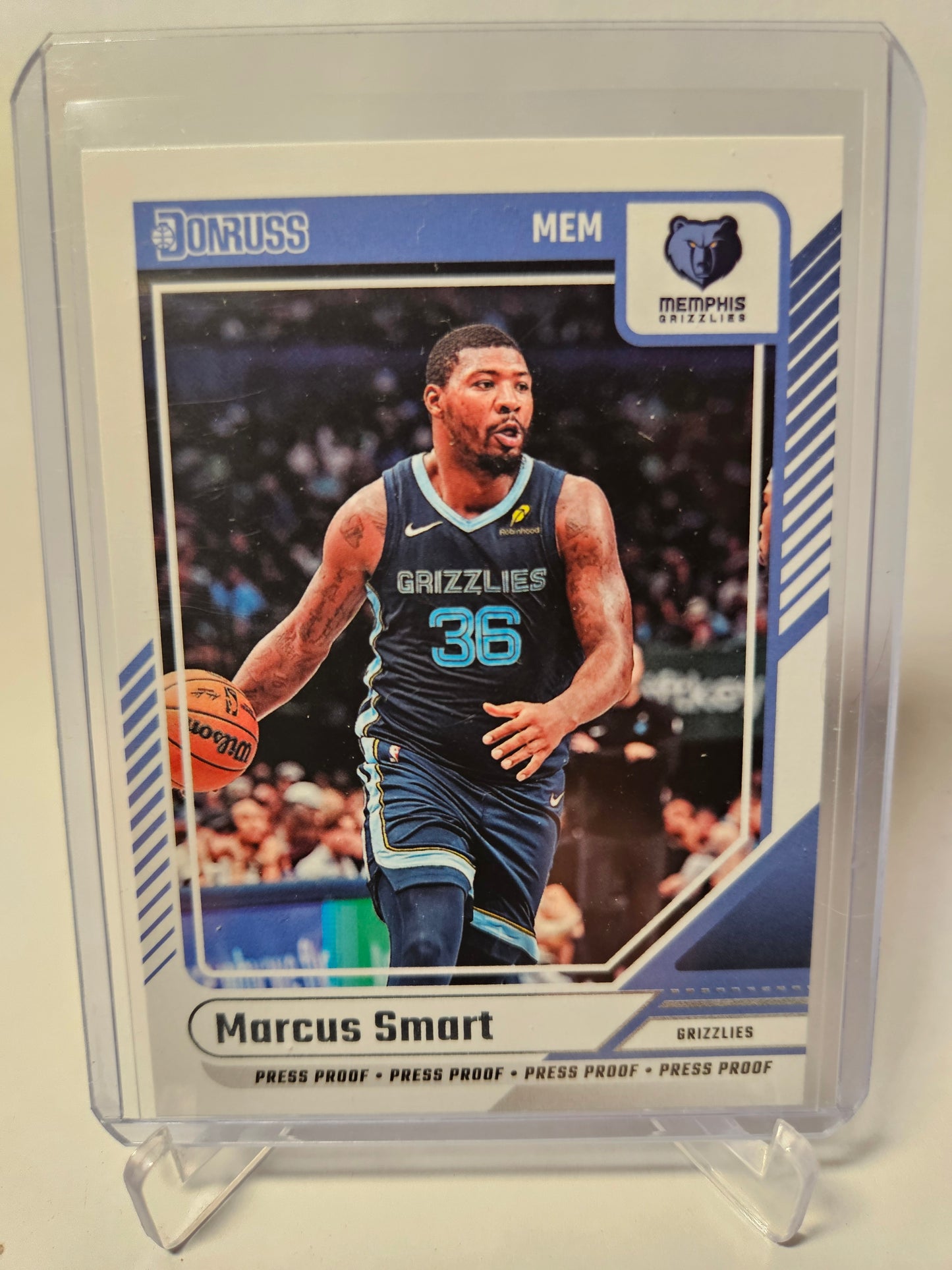 2024-25 Panini Hoops #7 Marcus Smart Press Proof