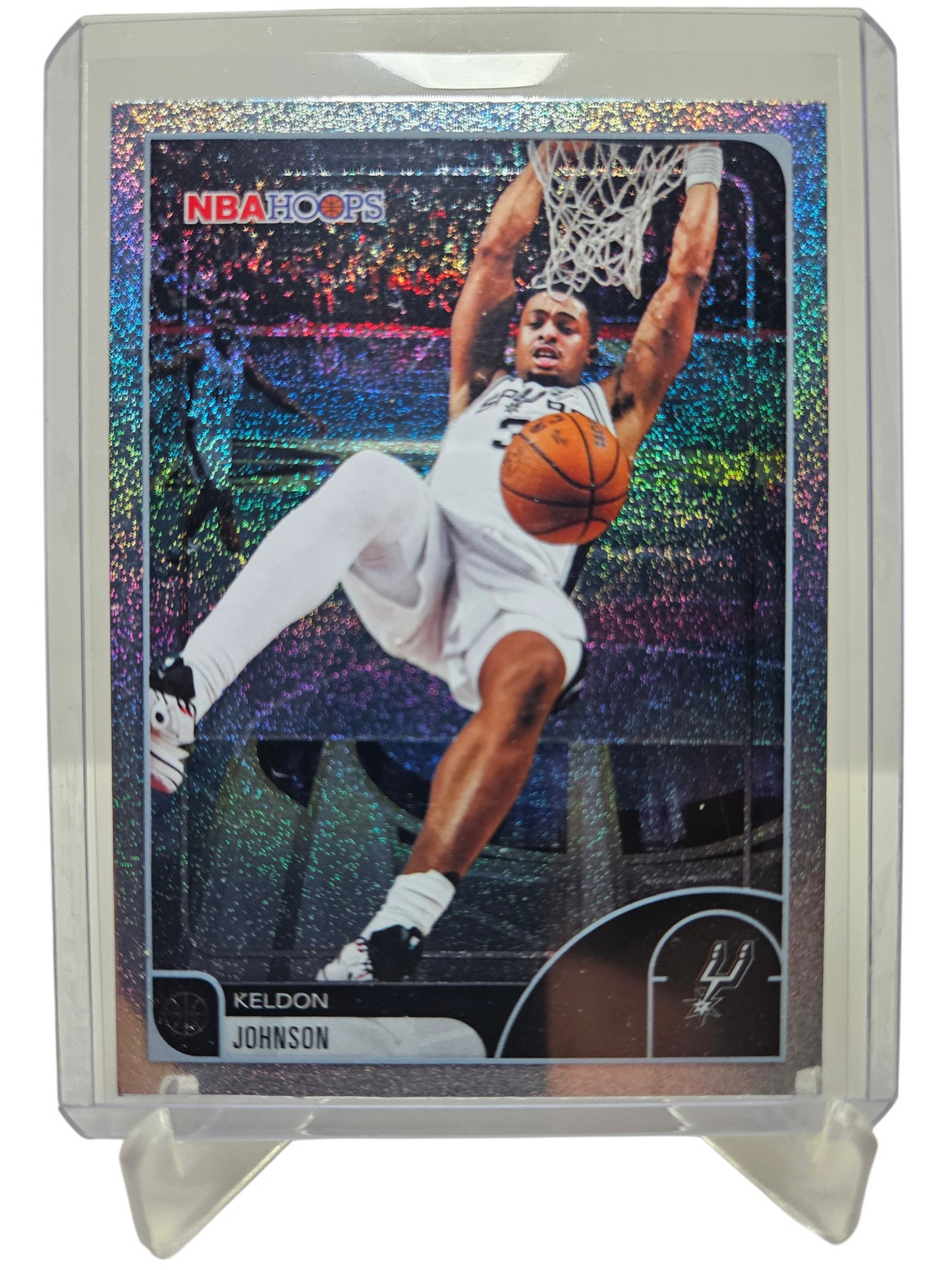 2025-26 Topps Hoops #23 Keldon Johnson Pixel Burst