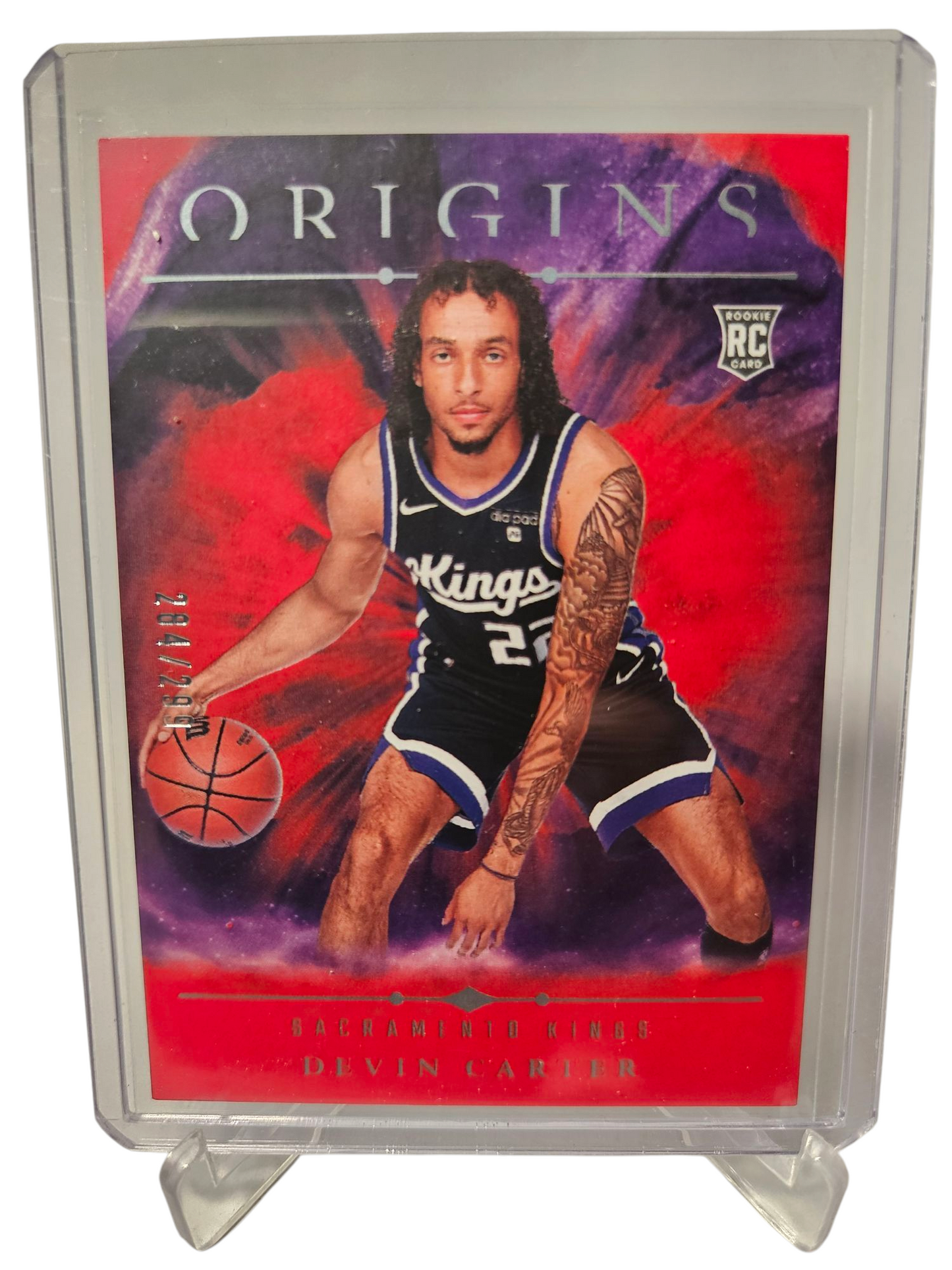 2024-25 Panini Origins #99 Devin Carter Rookie Card Red 284/299