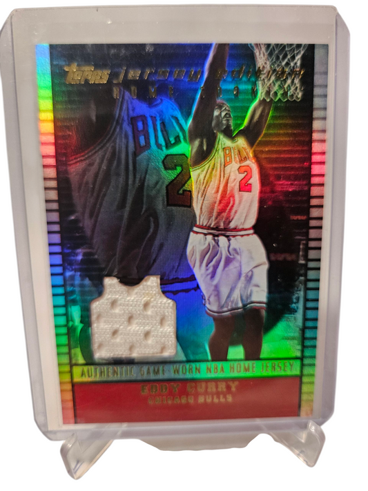 2003 Topps #JE-ECU Eddy Curry Jersey Edition Game Worn Patch Refractor
