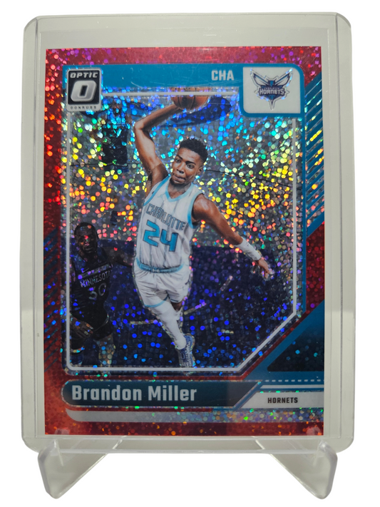 2024-25 Panini Donruss Optic (Sparkle Pack) #16 Brandon Miller Red Sparkle Prizm
