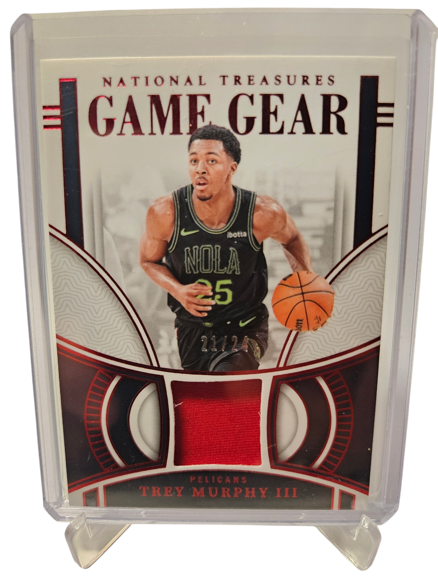 2023-24 Panini National Treasures #GG-MUR Trey Murphy III Game Gear Patch Game Worn 21/25