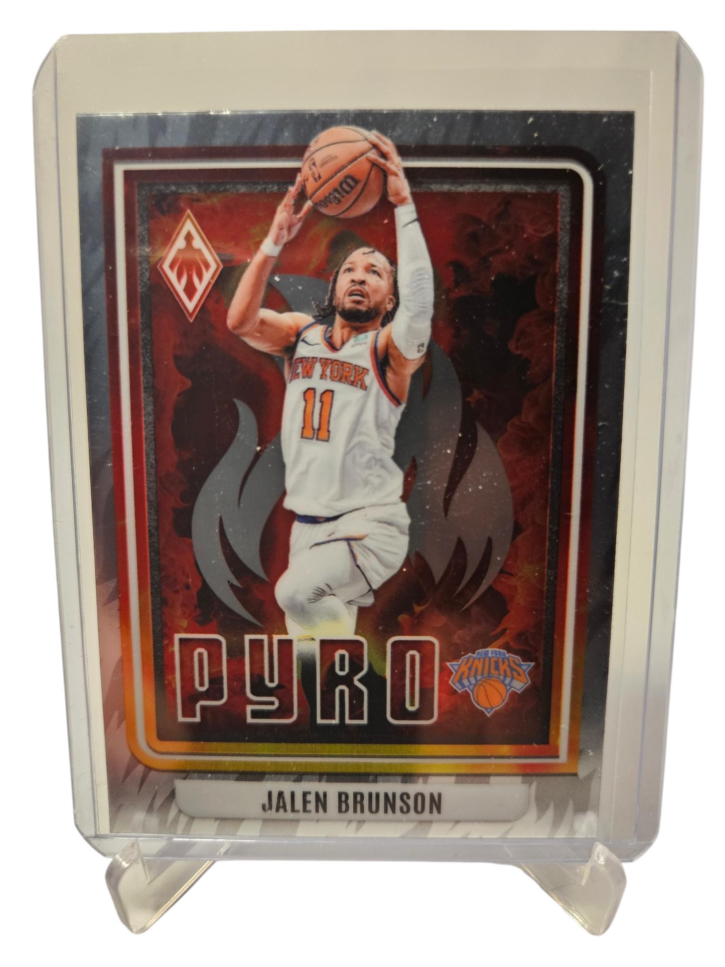 2023-24 Panini Phoenix #4 Jalen Brunson Pyro