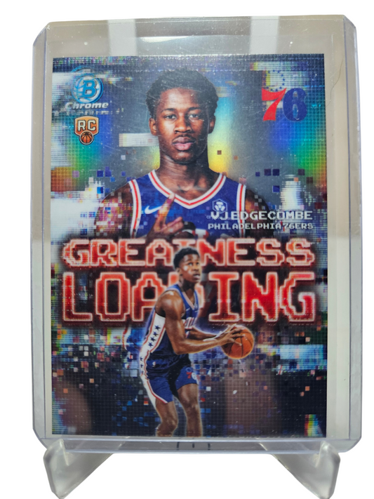 2025 Topps Bowman Chrome  #GL-3  VJ Edgecombe Rookie Card Greatness Loading Refractor