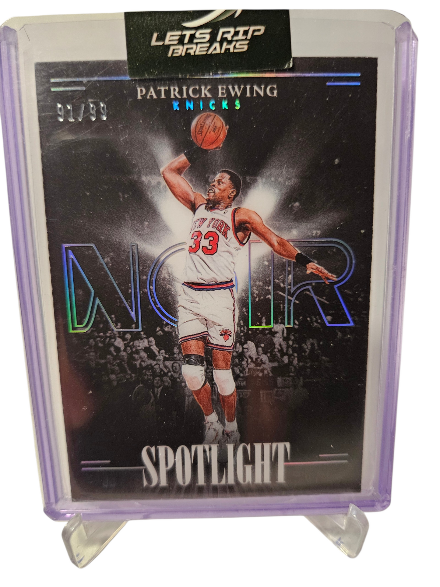 2023-24 Panini Noir #9 Patrick Ewing Spotlight 91/99