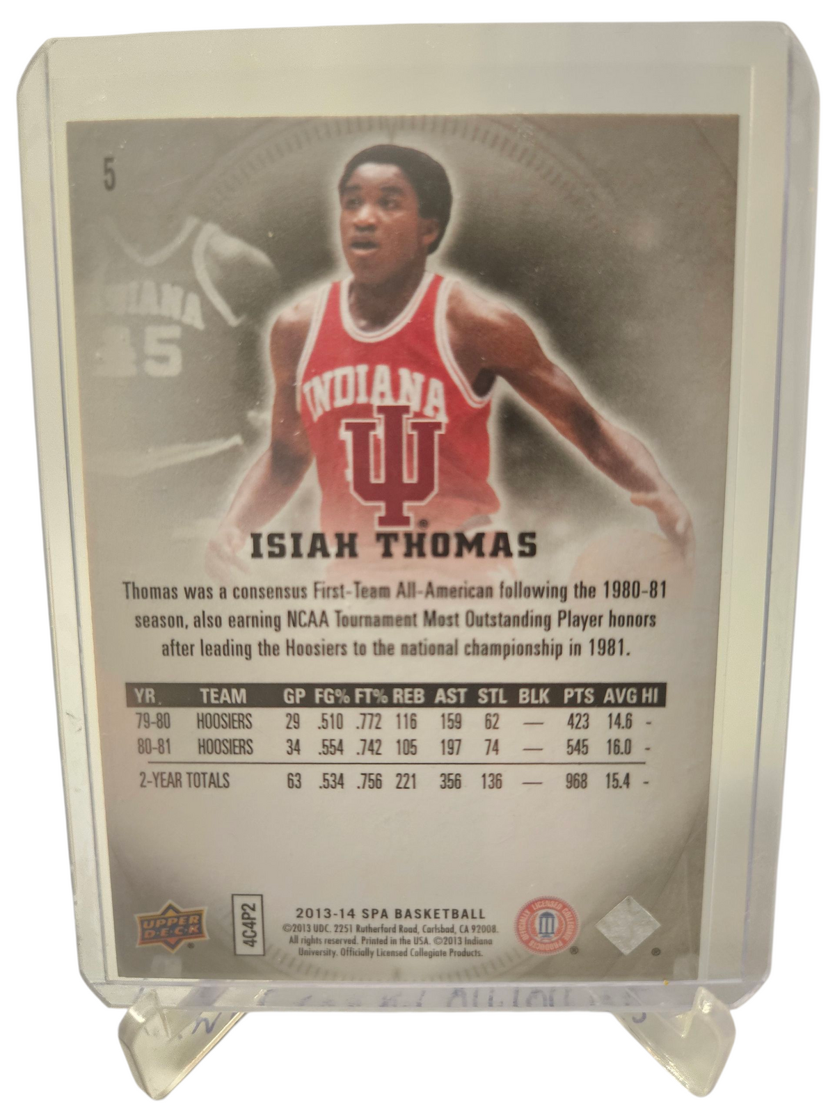 2013-14 Upper Deck SPX #5 Isiah Thomas
