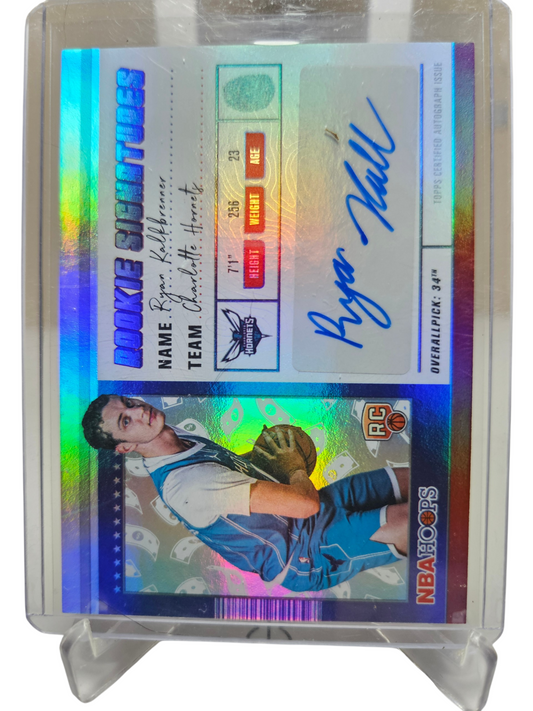 2025-26 Topps Hoops #HRS-RK Ryan Kalkbrenner Rookie Card Autograph
