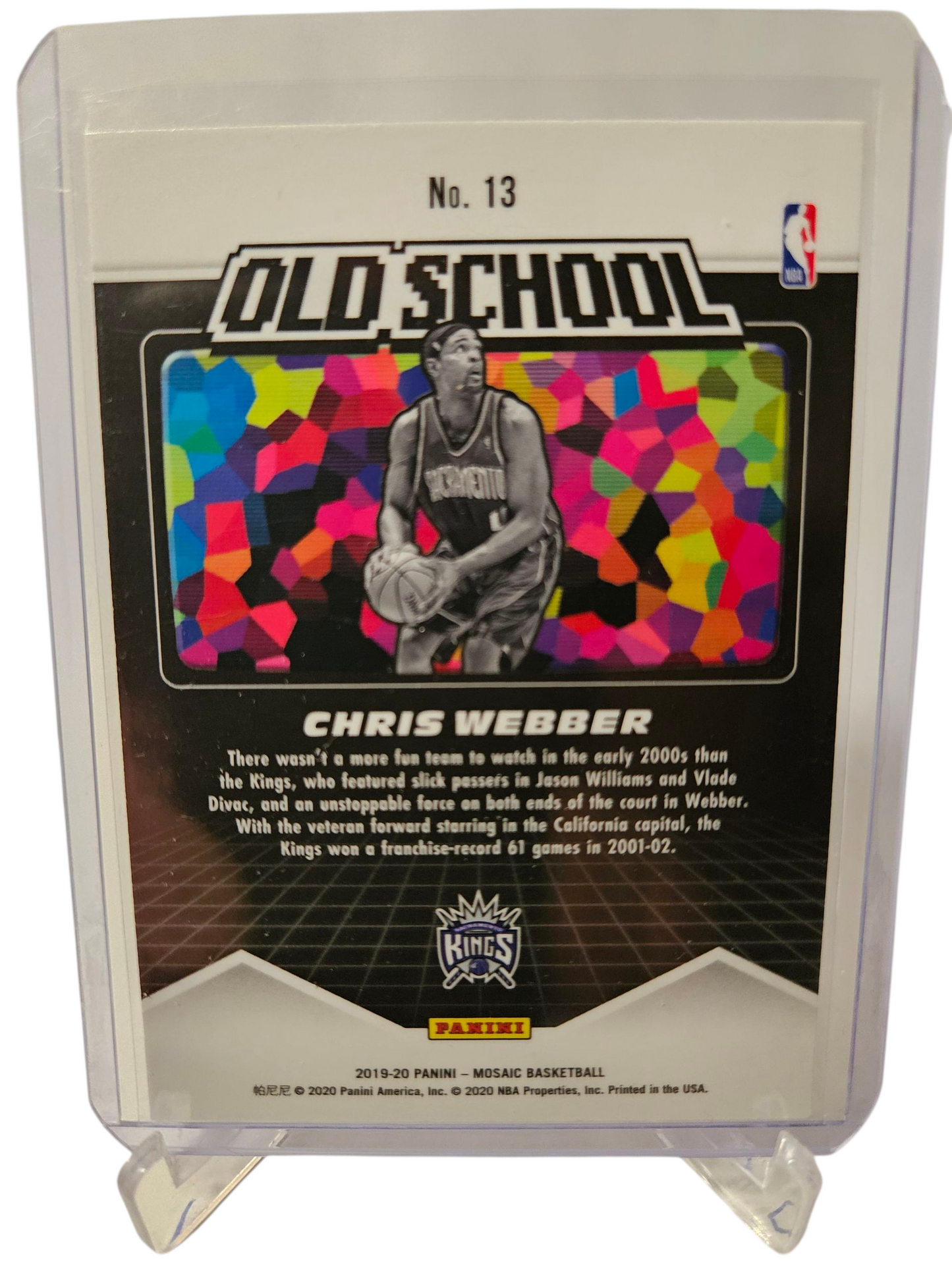 2019-20 Panini Mosaic #13 Chris Webber Old School