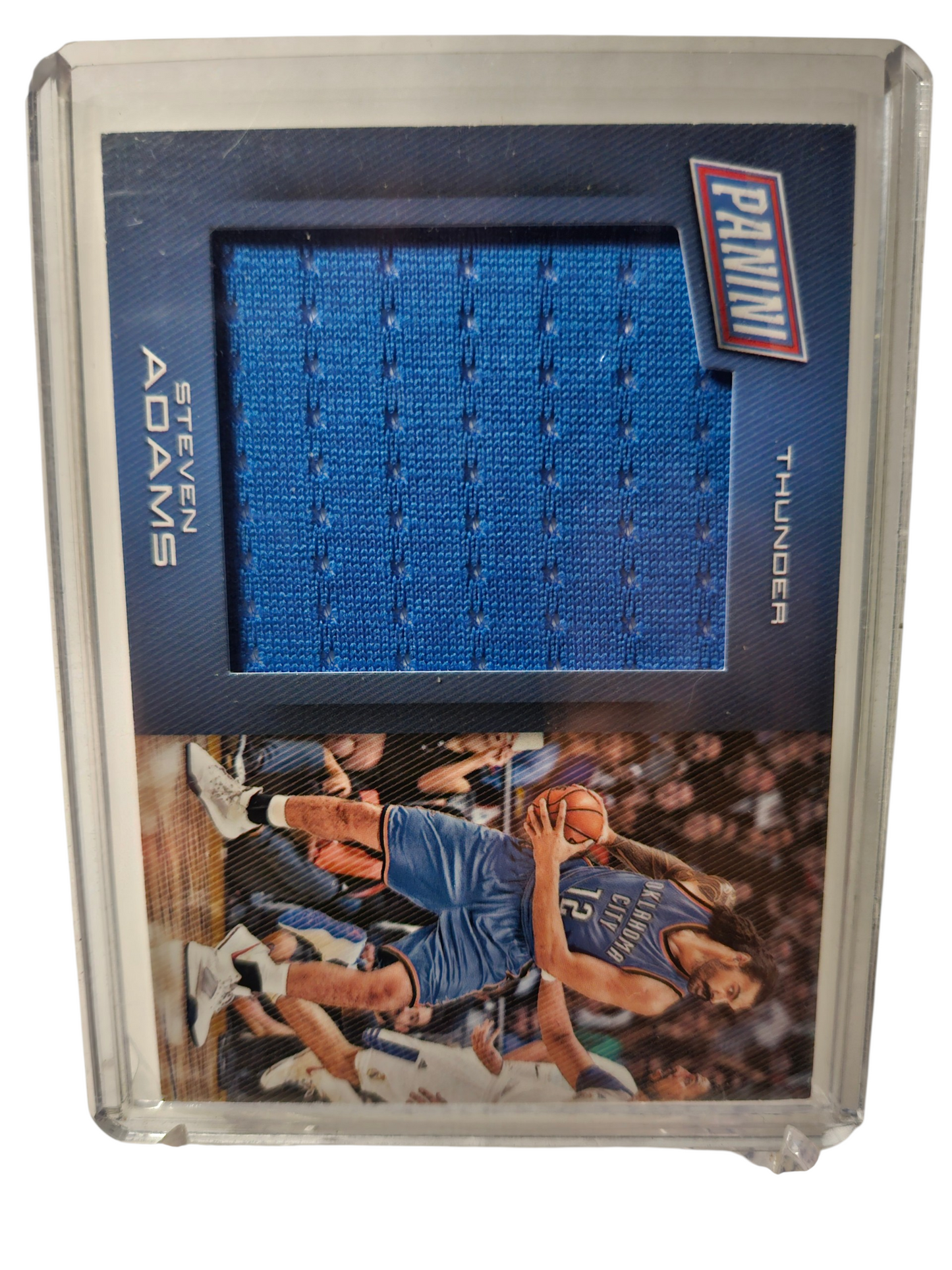 2016-17 Panini Day #14 Steven Adams Stat Player Worn Patch